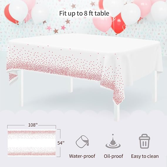 Pack of 11 NWK Cake Stand Set of Cupcake Stand, Tray & Table Cloth (Pink)