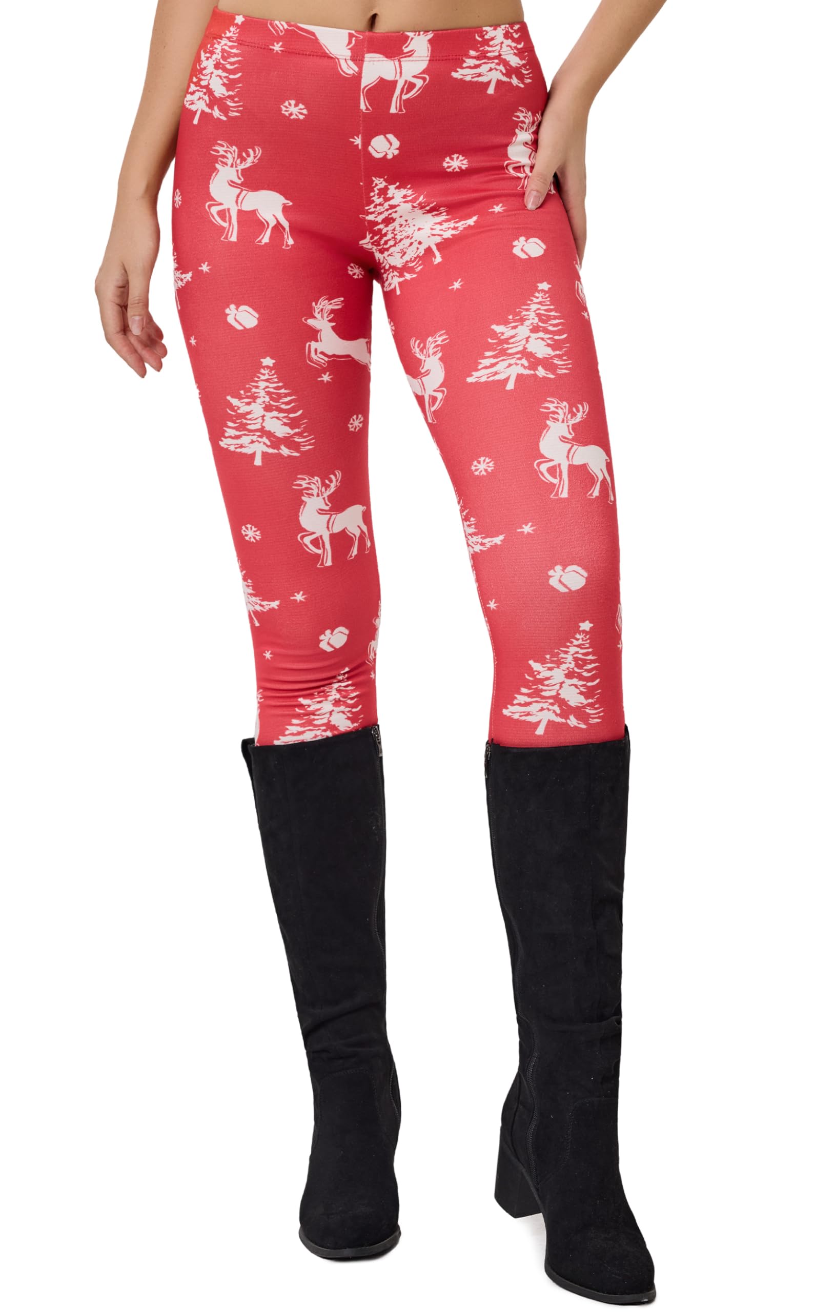 sissycos Women's 80s Leggings Neon Artistic Splash Printed Pants
