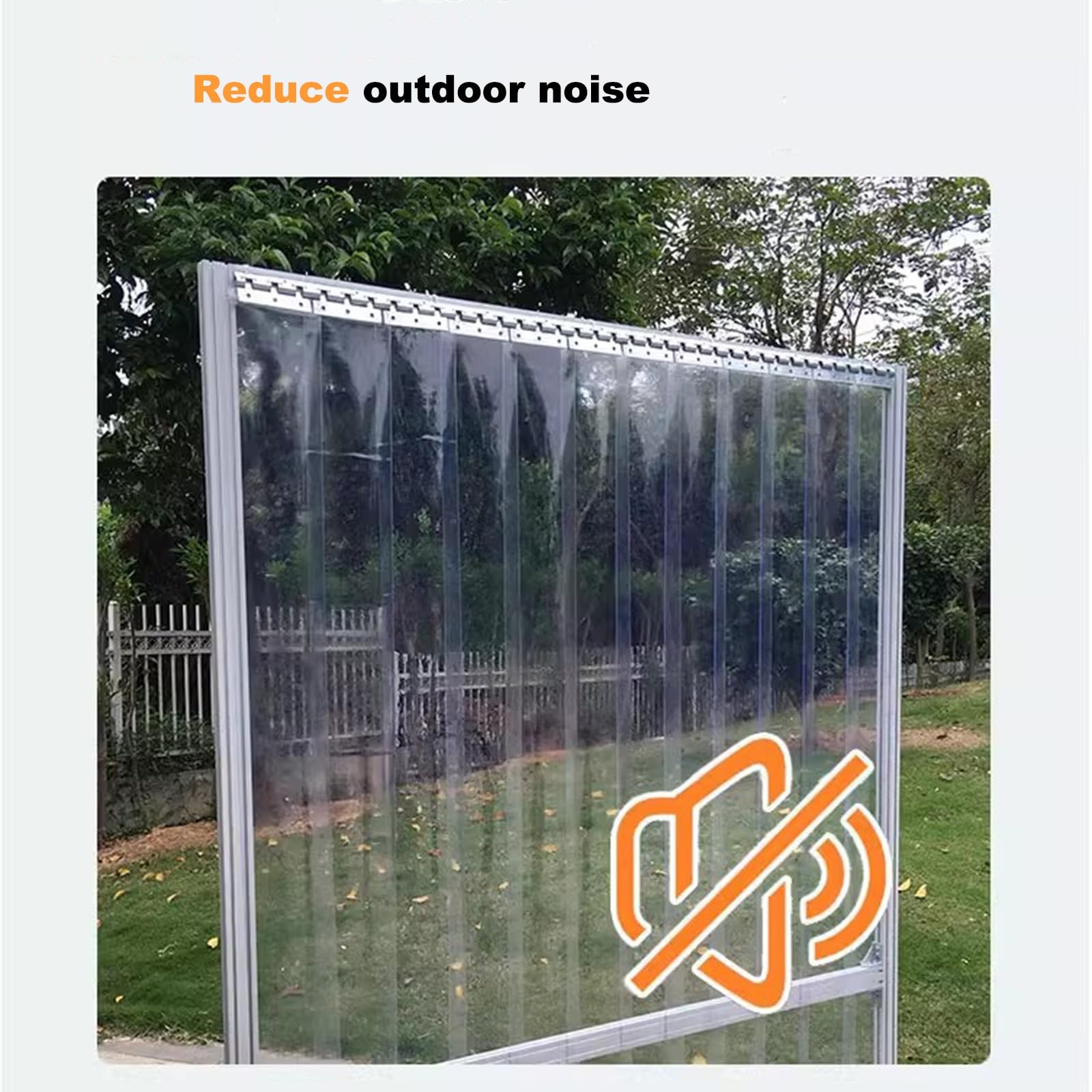 Kit completo de cinta de puerta de plástico PVC impermeable para persianas de puerta de salón y dormitorio, separaciones fáciles de limpiar, grosor 1,3 mm, 0,75 x 2 m