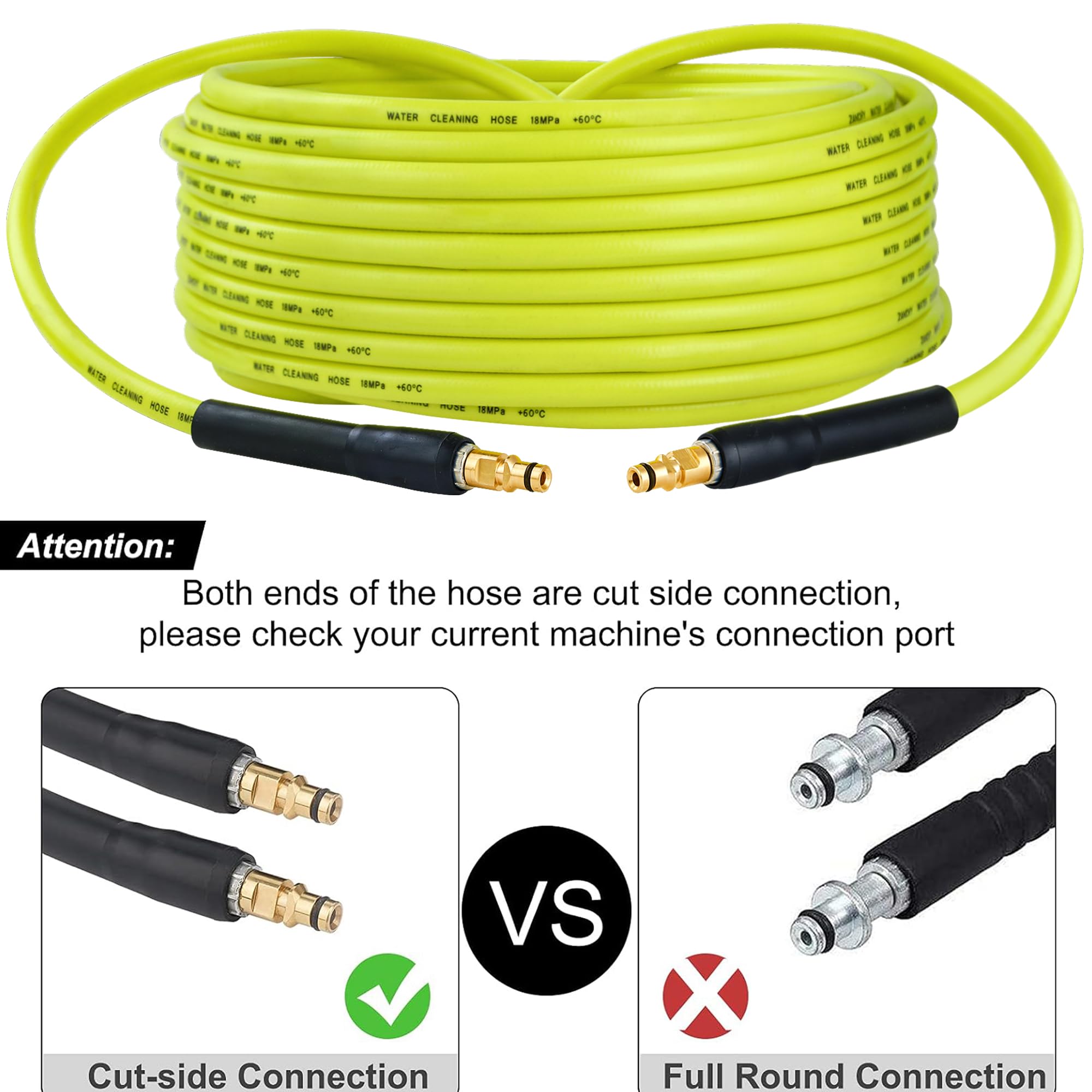 MATXREE 10M Pressure Washer Hose for Karcher K2 K3 K4 K5 K6 K7 - Image 3