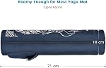Gonex Yoga Mat Bag with Full-Zip Design, Fits Most Yoga Mats | 600D Oxford Fabric, Wet Pocket, Front Zip Pocket, Adjustable Strap, Fits Most 72 × 18 cm Mats