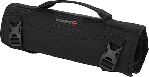 Wolverine Tool Bag Tote Utility Roll Durable Nailhead Nylon, Adjustable Straps