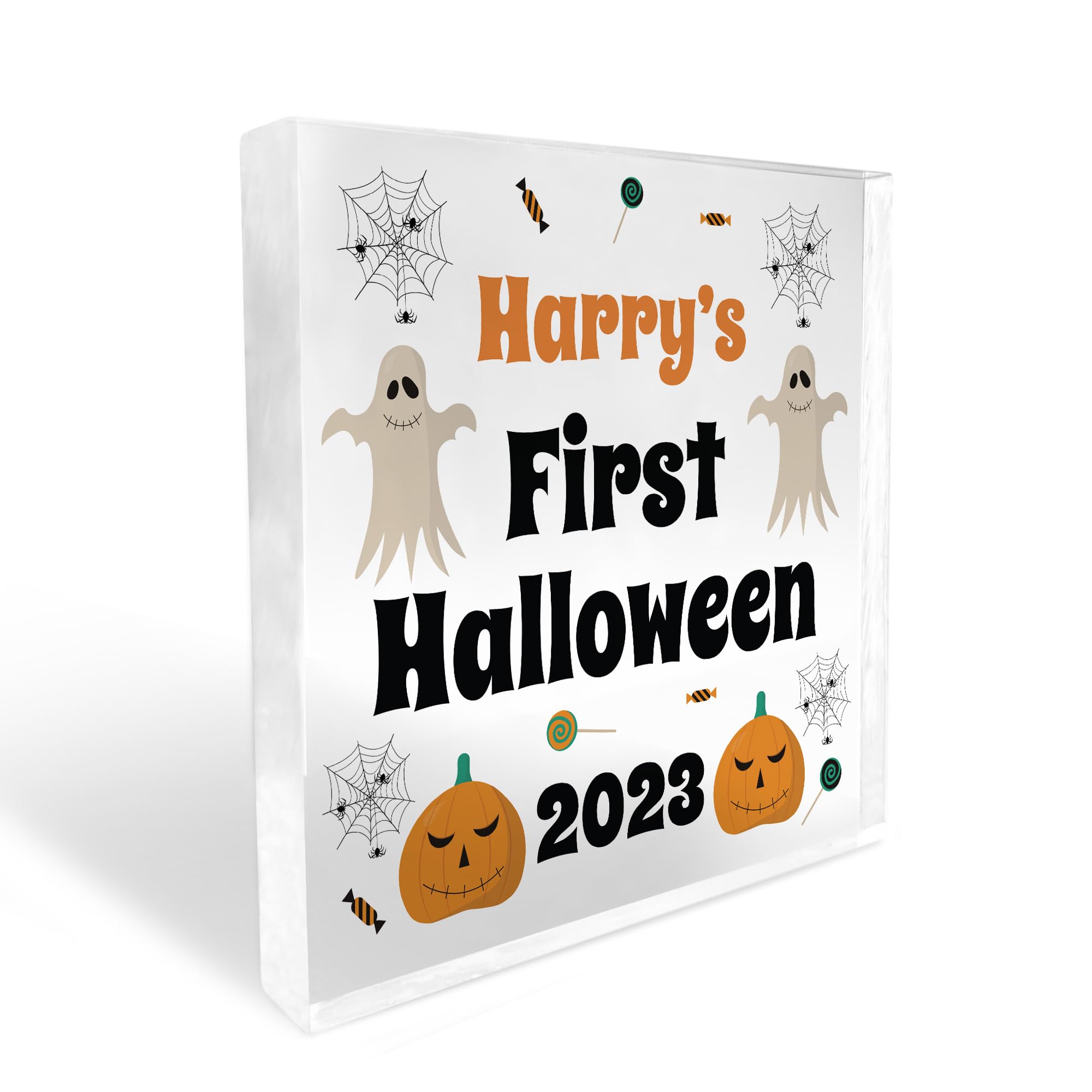 Red Ocean Personalised My First HalloweenDecoration Babys First Halloween Ornament Gift For Baby Boy Girl keepsake