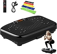 Vista 11 de SoftGym Vibration Plate Exercise Machine for Lymphatic Drainage,Power Vibrate Stand Shake Board 450 Lbs Capacity Whole Body Workout Waver with