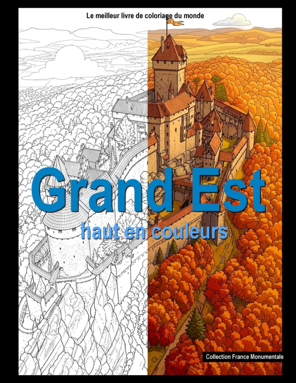 Grand Est, haut en couleurs: Livre de coloriage (Francia monumental)