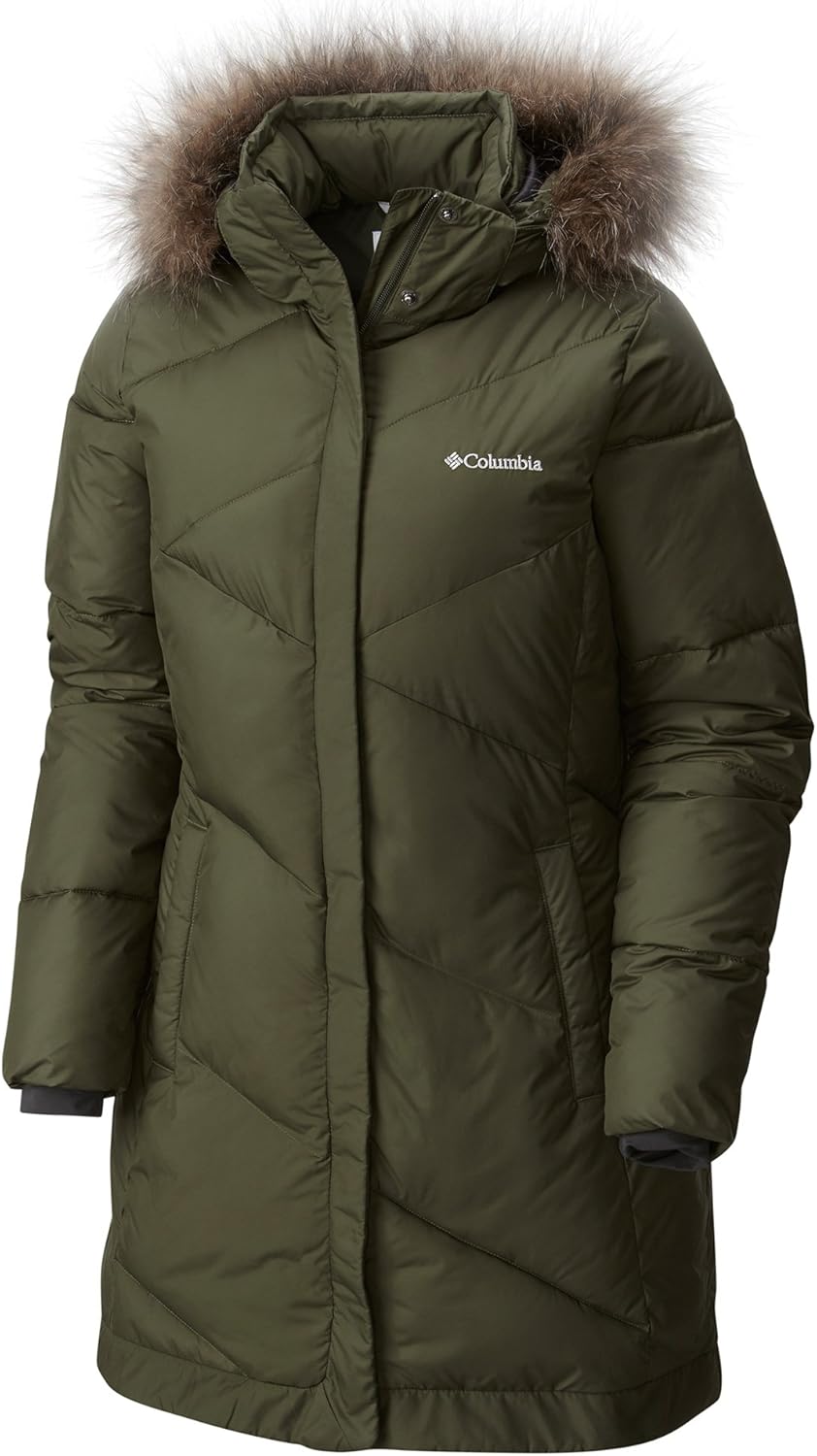 Columbia Women's Snow Eclipse Mid Jacket, Surplus Green, L Clothing, Shoes & Jewelry