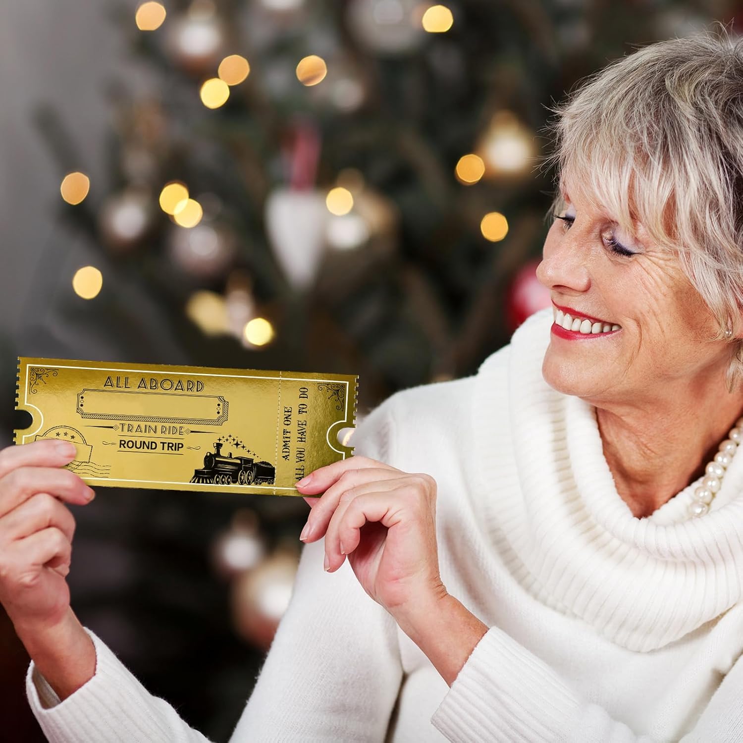 Gisafai 150 Pcs Christmas Polar Golden Tickets Bulk North Pole Train Tickets Polar Conductor Believe Gifts Theme Party Favors Merry Christmas Xmas Gift Supplies