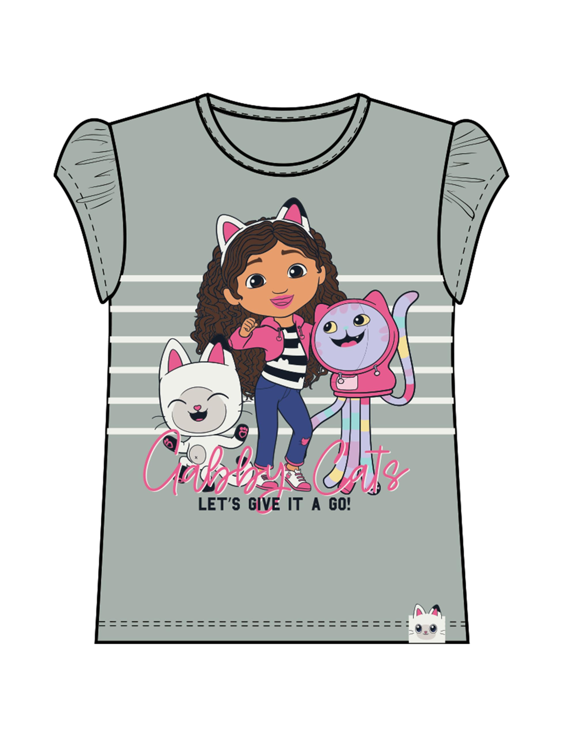 Name It Mädchen Nmfmaria Gabby Ss Top Box Sky, Aqua Gray, 92 EU