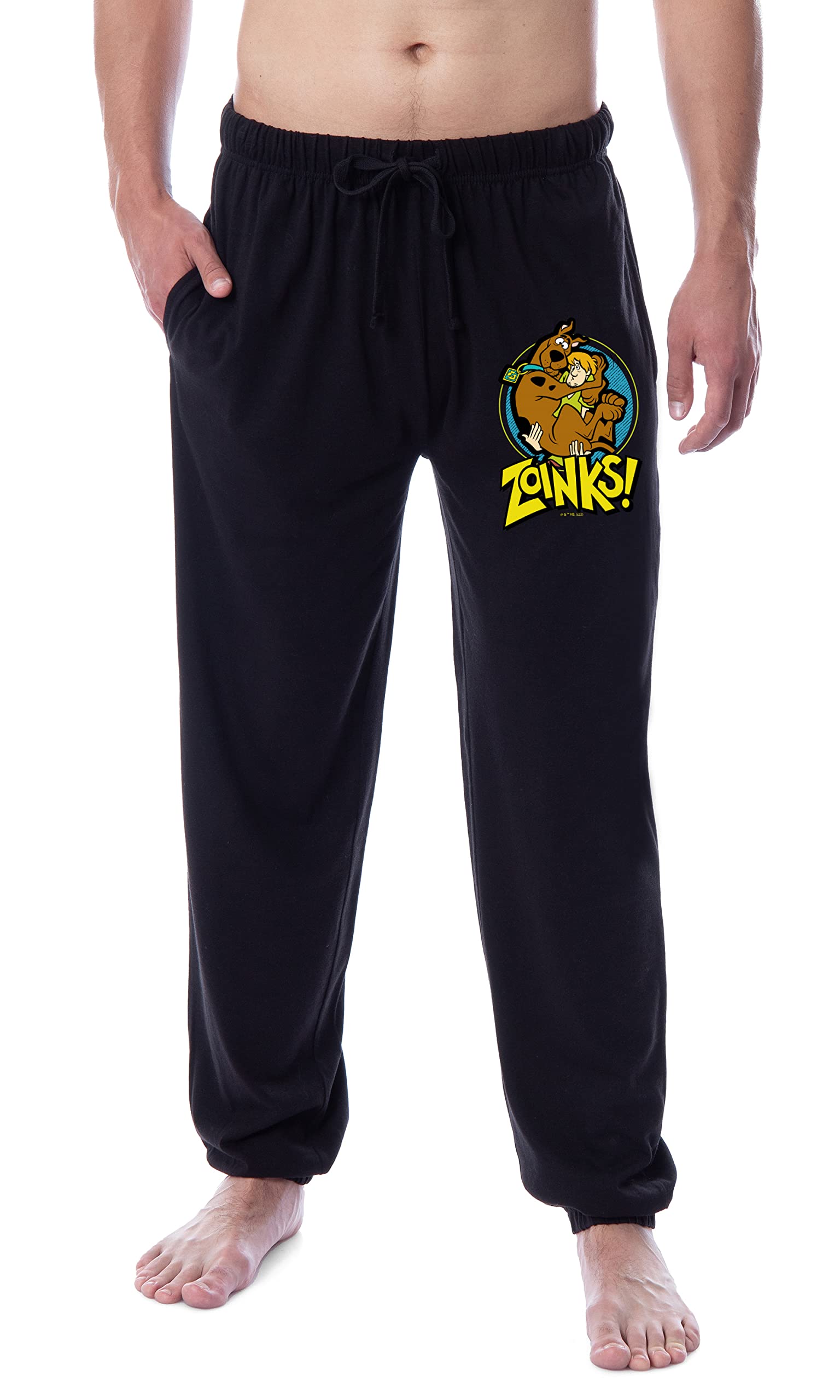 IntimoScooby-Doo Mens' Scooby Shaggy Zoinks! The Gang Logo Icon Classic Sleep Jogger Pajama Pants
