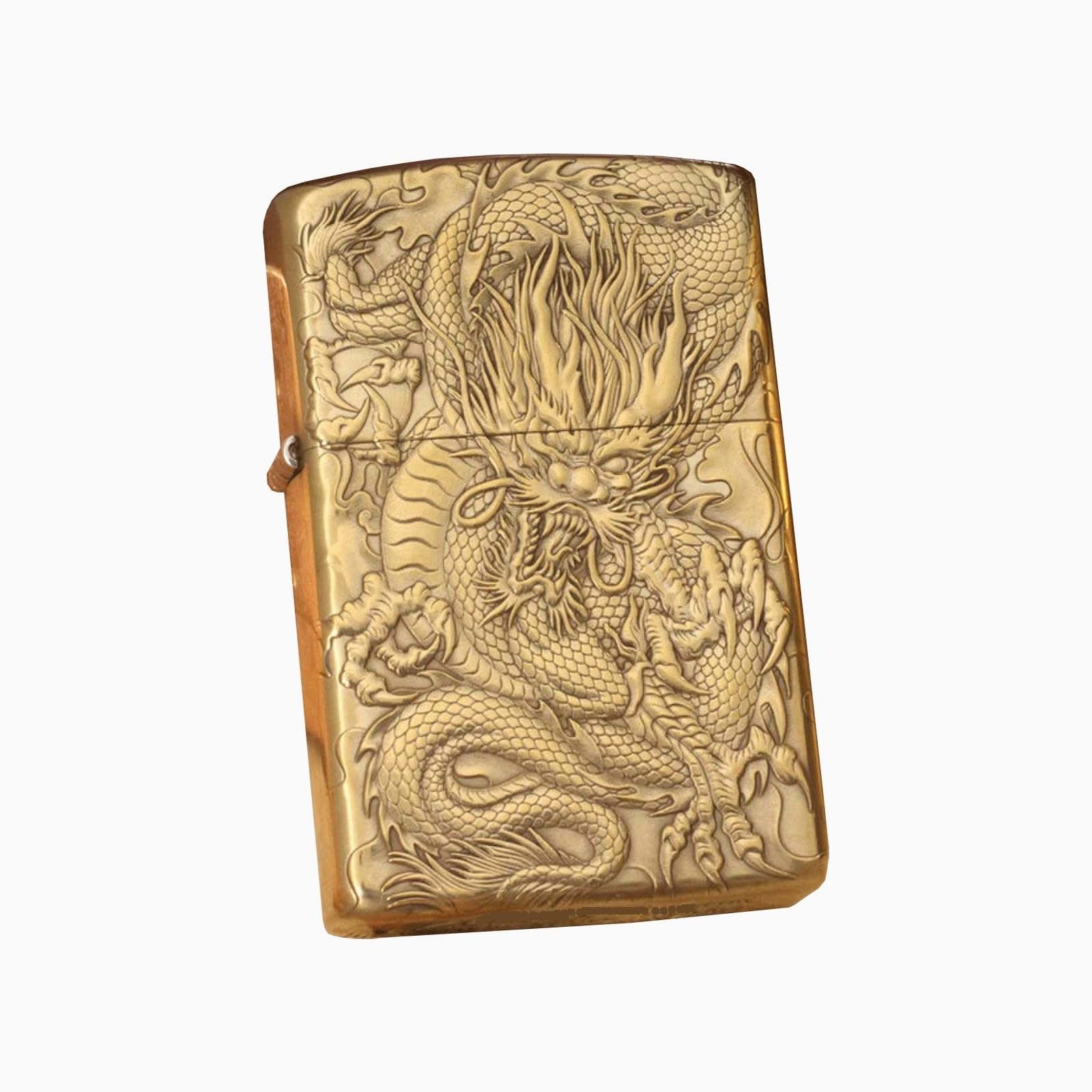 Encendedor de queroseno resistente al viento en relieve a mano, diseño recargable abatible, estilo vintage compacto, perfecto para uso en exteriores y velas