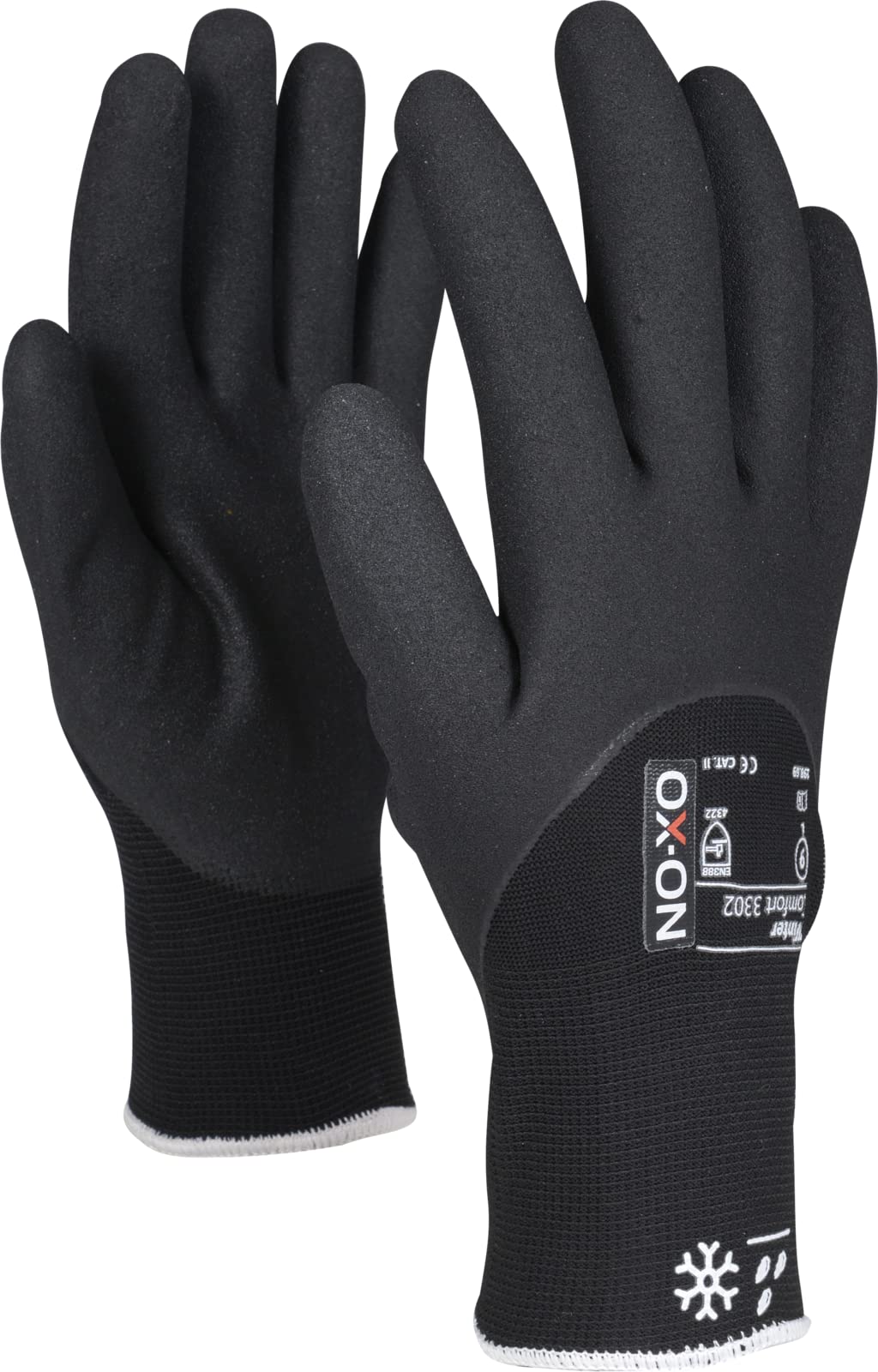 OX-ON HandschuhMan. 1 Paar Freeze Arbeitshandschuhe Winter Gr. 7-11 Thermo gefüttert (Größe 7/S), Schwarz bei Günstiger Preis