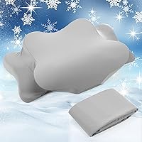 Vista 17 de Funda de Almohada Refrescante para el Cuello Cervical (Solo Funda de Almohada) Funda de Almohada Ergonómica con Cremallera Funda de Almohada