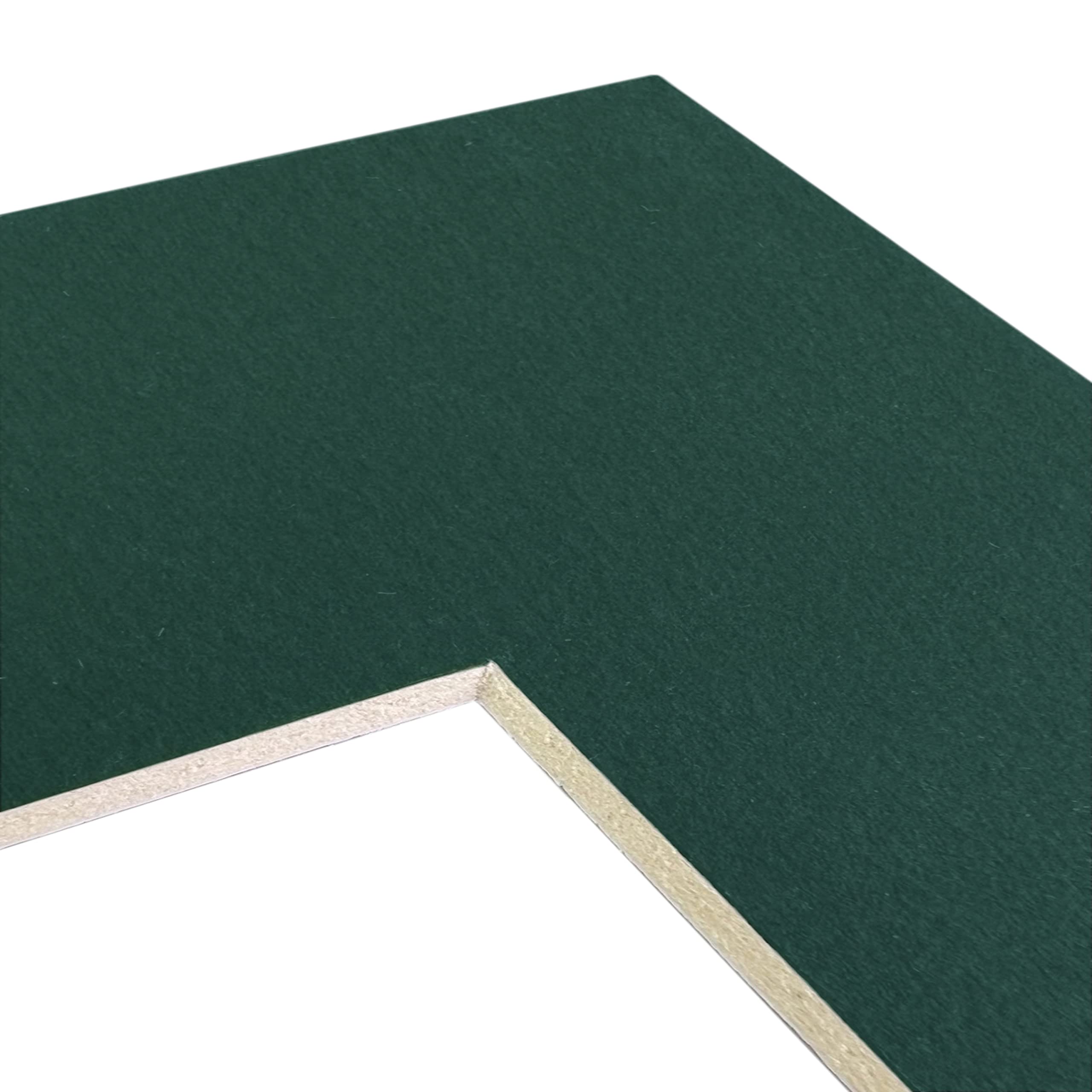 Craig Frames B127 Pre-cut Mat Board for 10x15 Print, 14x20, Forest Shadow Green