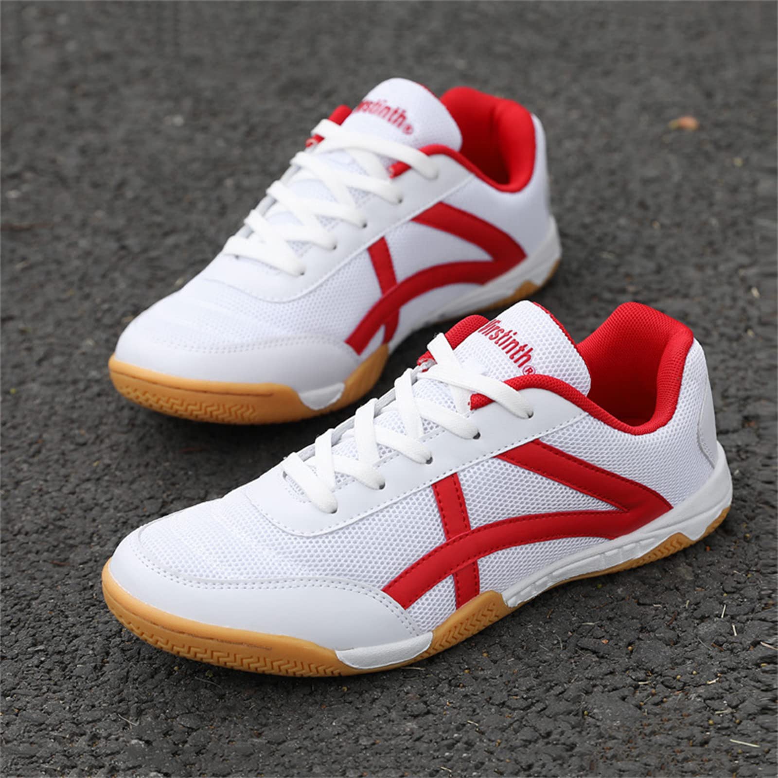 Scarpe da Ping Pong da Uomo Sneaker da Interno Scarpe in Rete Leggera con Fondo Morbido