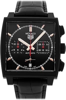 TAG Heuer Monaco Chronograph Automatic Black Dial Mens Watch CBL2180.FC6497