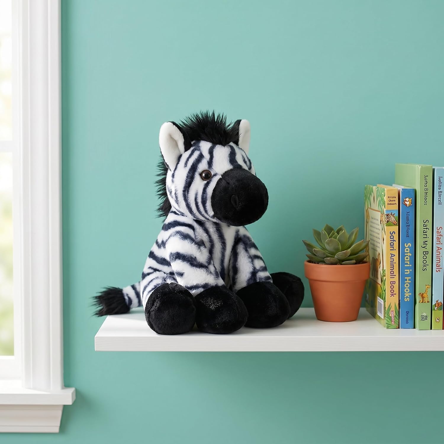 Zebra Stuffed Animals Soft Plush Cute Doll for Boys Girls 8in(zuokuan banma) image 3