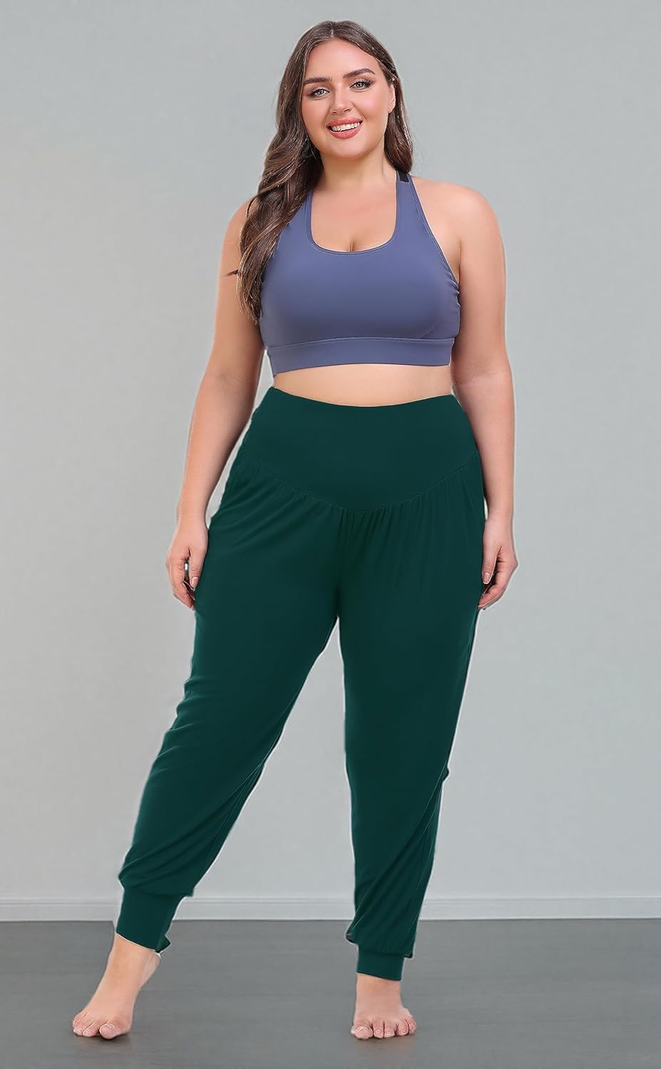 ZERDOCEAN Women's Plus Size Yoga Joggers Pants Casual Comfy Workout Lounge Pants with Pockets - Image 7