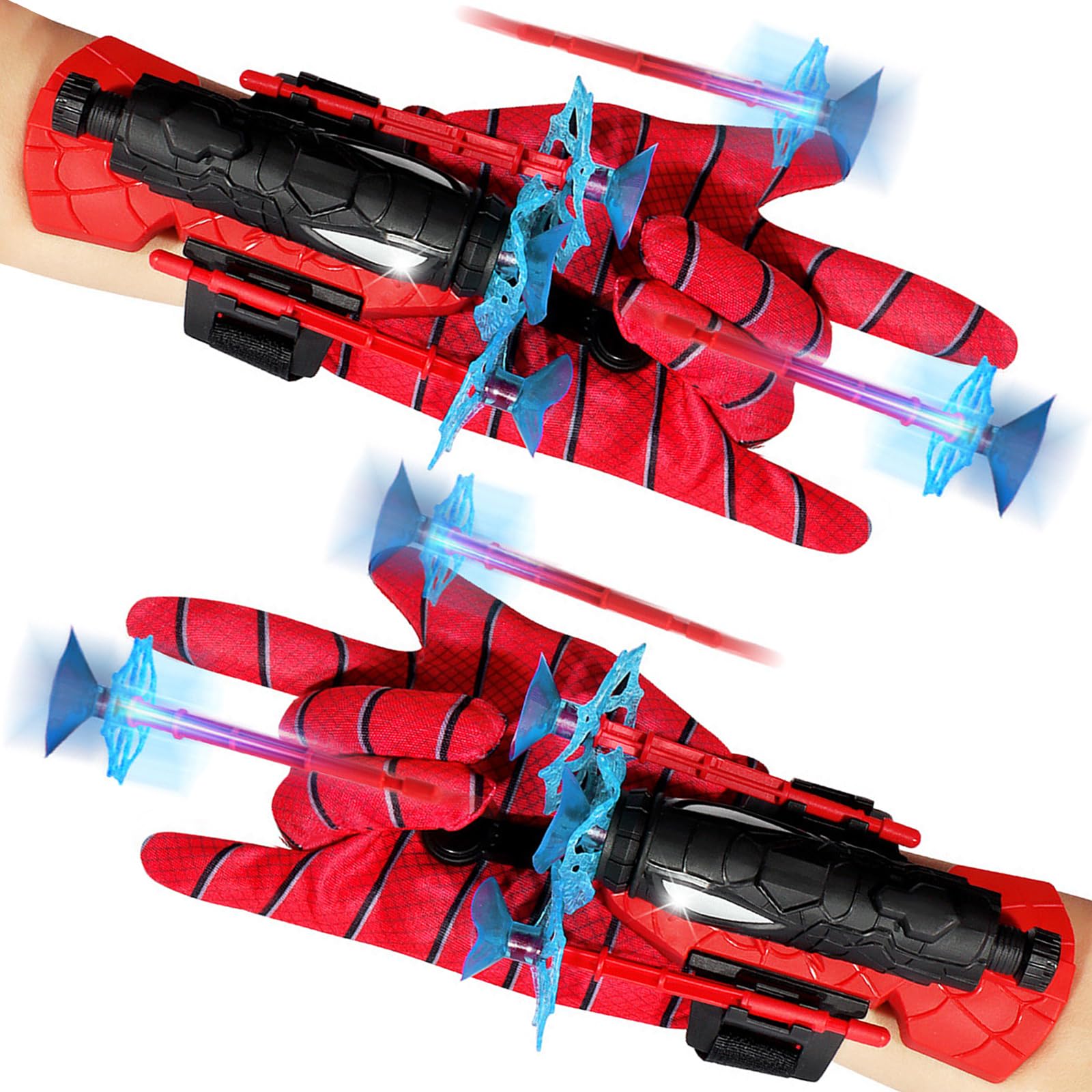 DGTSYAL 2 Set Gants de Lanceur Spiderman, Spiderman Jouet, Gant de, lanceur de s DGTSYAL 2 Set Gants de Lanceur Spiderman, Spiderman Jouet, Gant de, lanceur de s