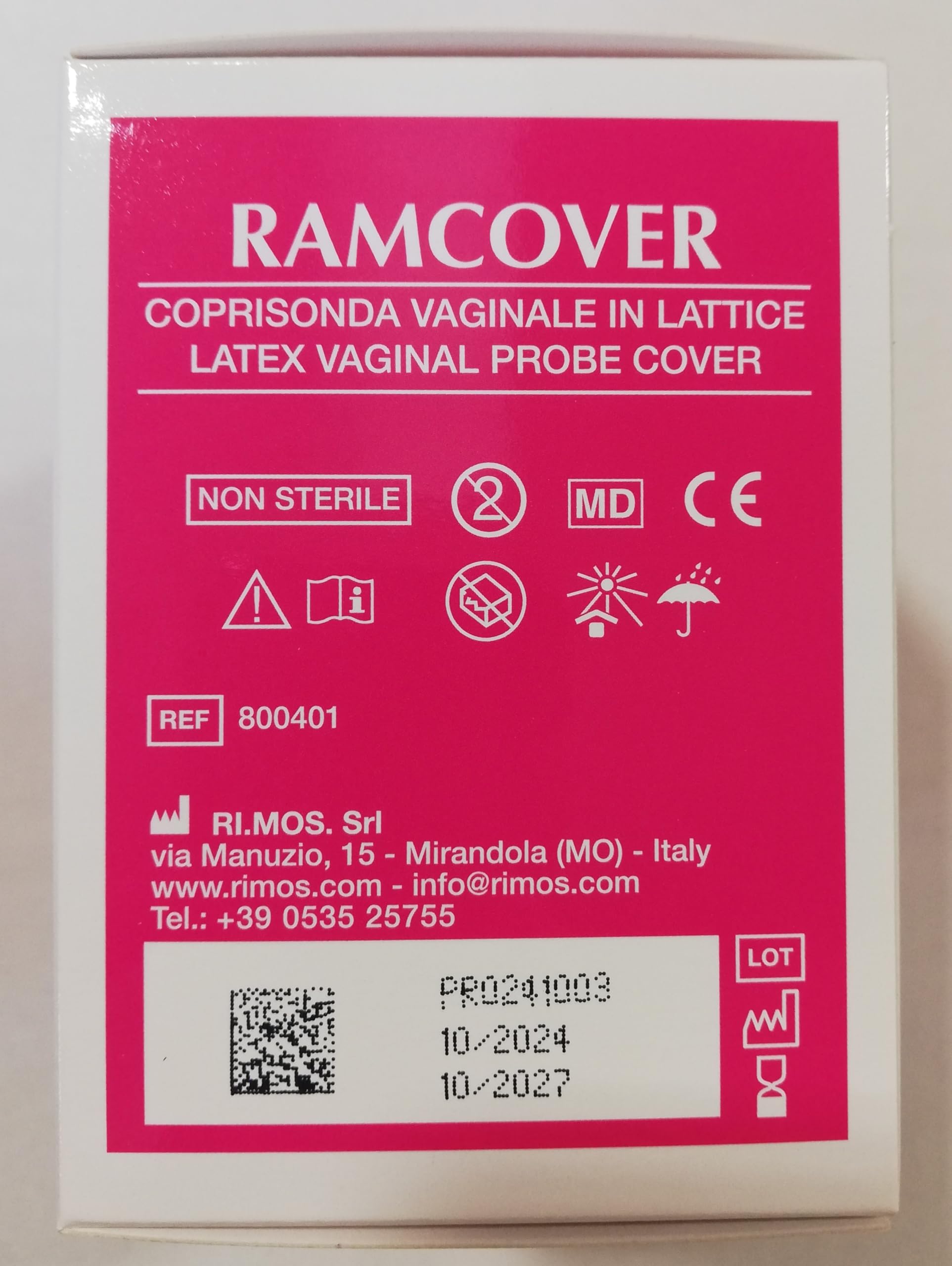 Coprisonda vaginale in lattice (100 pz)