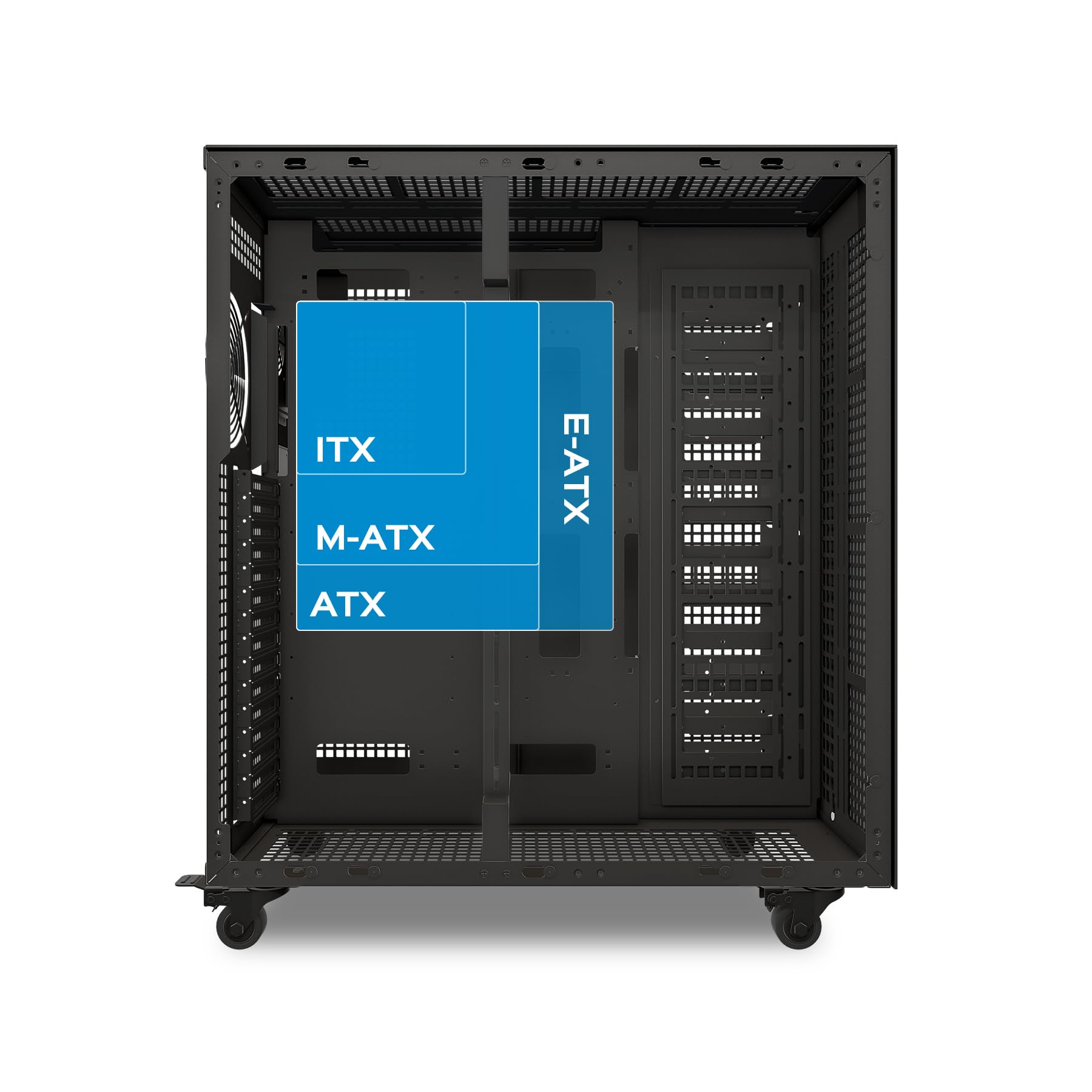 UNYKAch AI Pro 1500 - Caja Workstation E-ATX - SSI-EEB para IA y Servidores. Soporta: Dual CPU, 2 Fuentes de Alimentación, 4 GPUs hasta 500mm, 17 Bahías HDD/SSD y hasta 23 Ventiladores