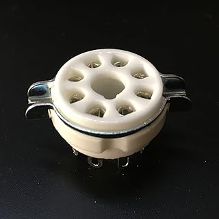 10Pcs x 8Pin Ceramic Tube Socket for EL34 6550 KT88 5U4G 5881 6L6 6P3P 6P6P 5Z3P