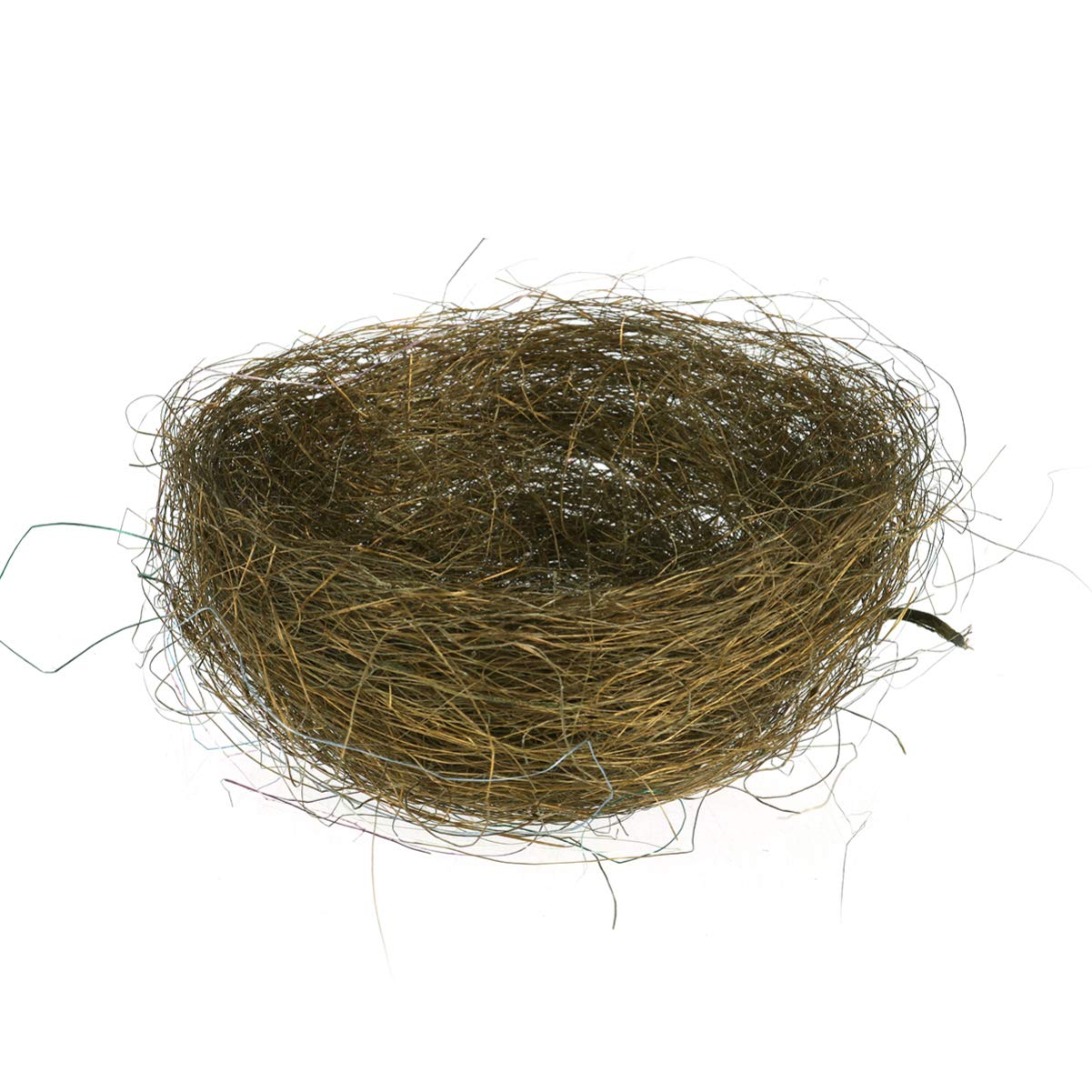 3pcs Artificial Bird Nest Easter Colored Thread Bird Nest Birdhouses for Wedding Halloween Christmas Decoration Random Color