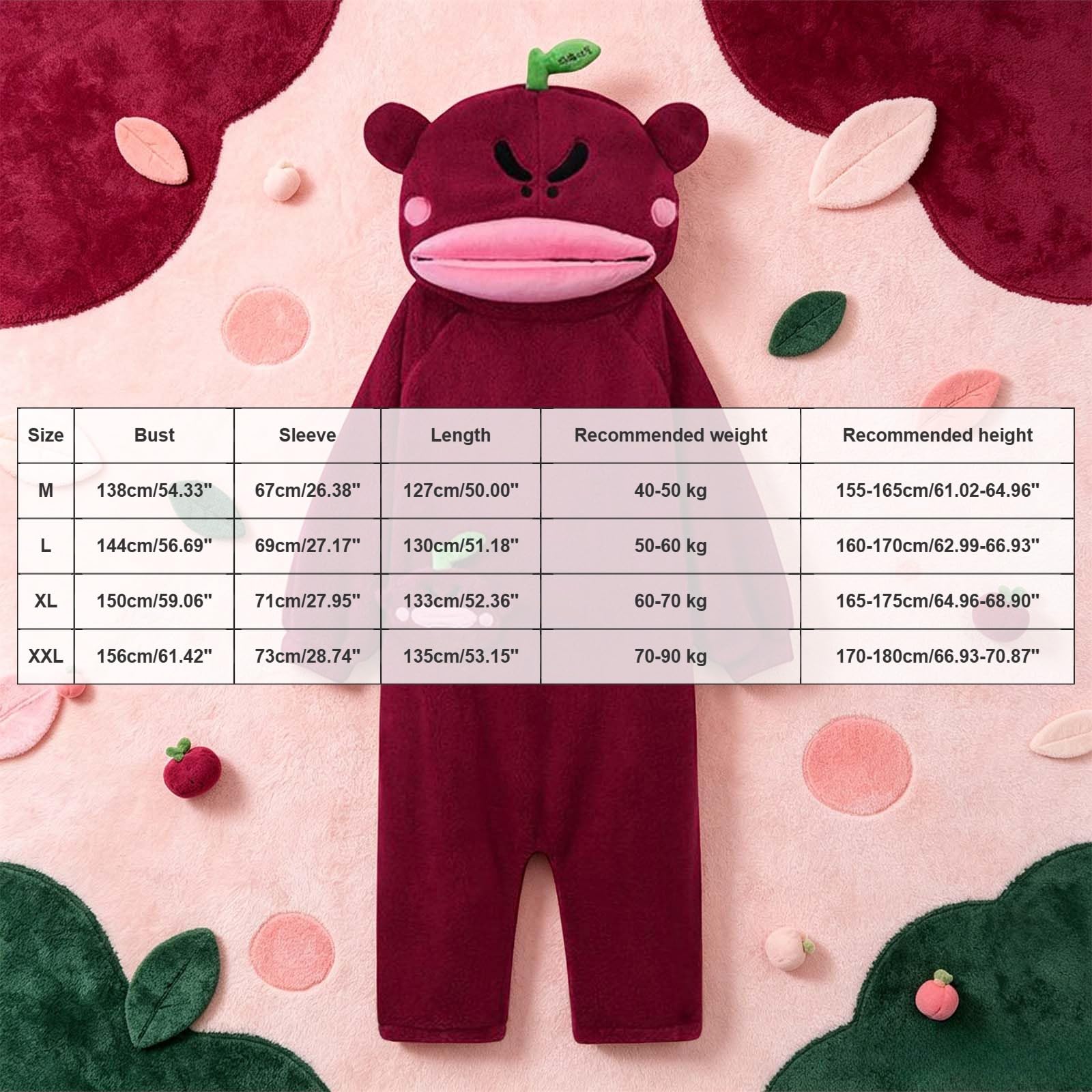 Genérico Pijama Mono Mujer y Hombre con Capucha, Pijama de Halloween para Adulto, Disfraz de Monstruo, Otoño Invierno Franela Ropa de Dormir Unisex de Una Pieza para el Hogar, Fiesta