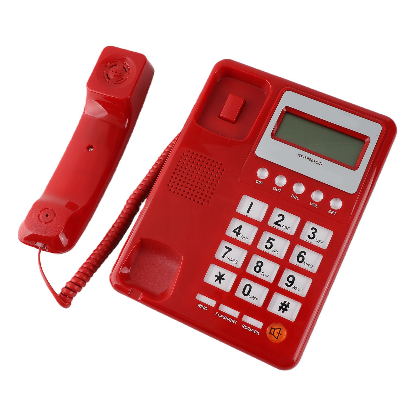 Telefono con filo, telefono fisso con cavo Telefono grande pulsante con display ID chiamante, per casa, hotel, ufficio, ecc