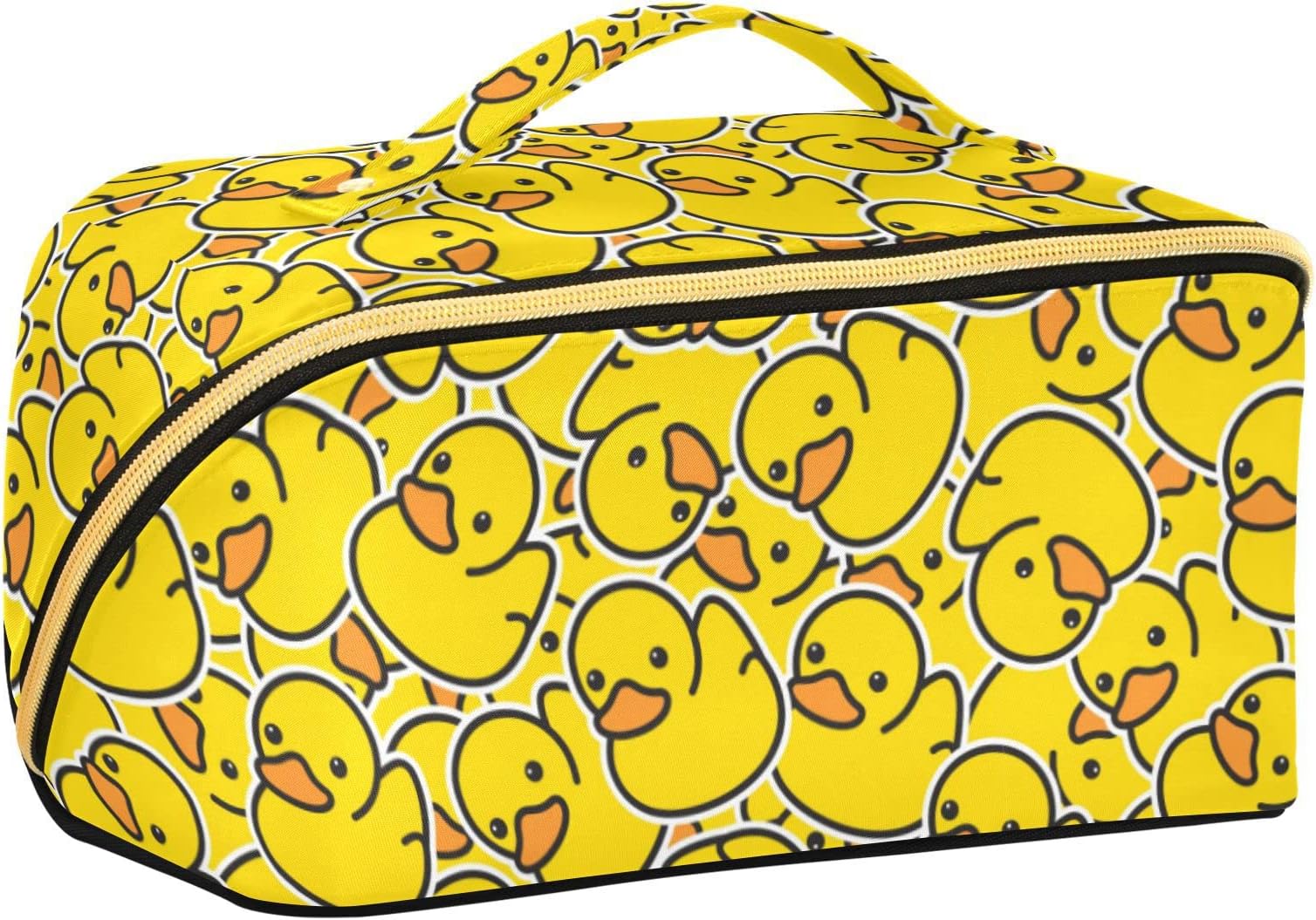 innewgogo Cosmetic Bag for Women Travel Makeup Bag with Portable Handle Multi-functional Toiletry Bag Waterproof Organizer Case for Travel Makeup Beginners Women, 10 Yellow Rubber Duck
