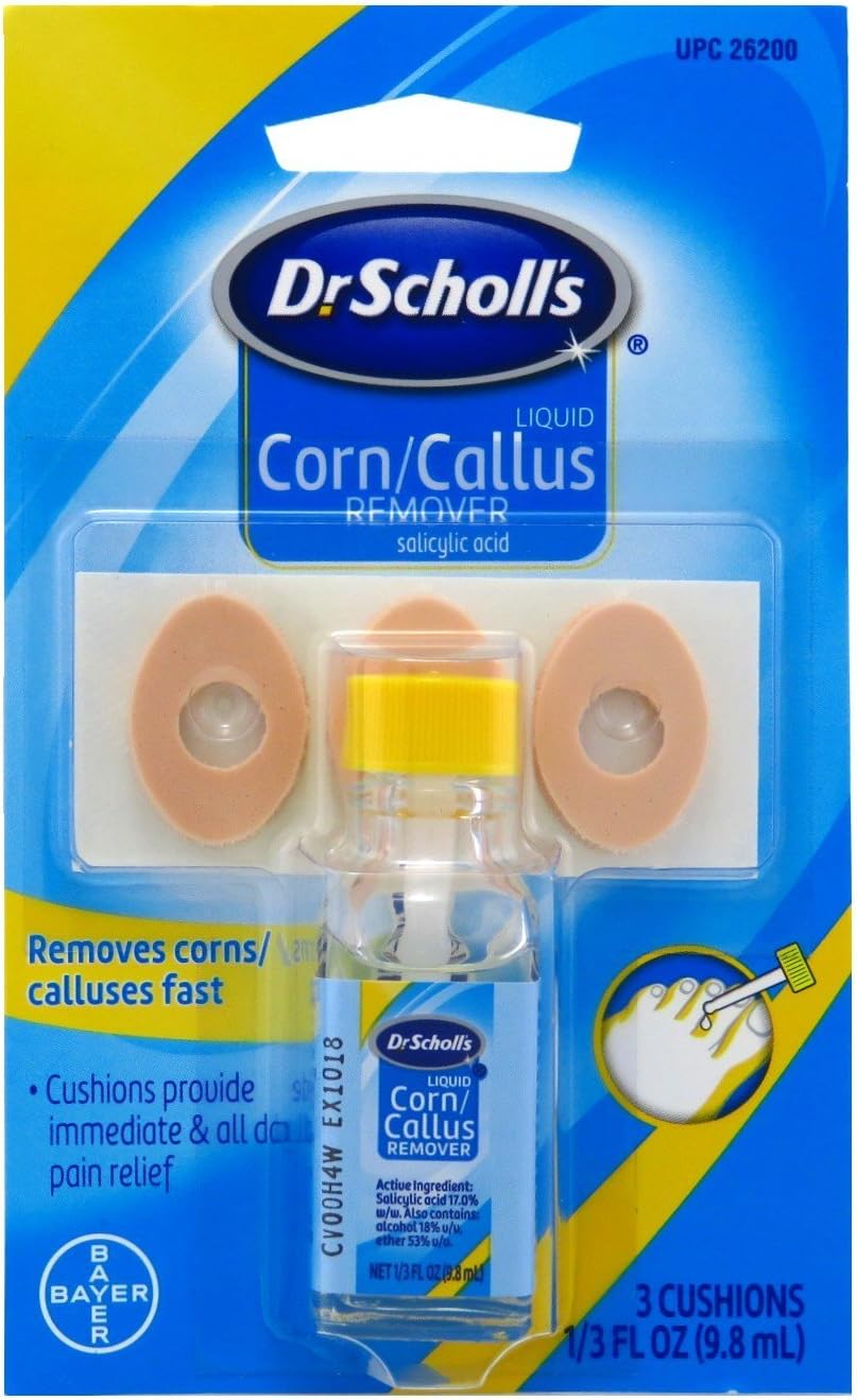 Dr. Scholl's Liquid Corn & Callus Remover, Liquid Kit- 1/3 fl oz.