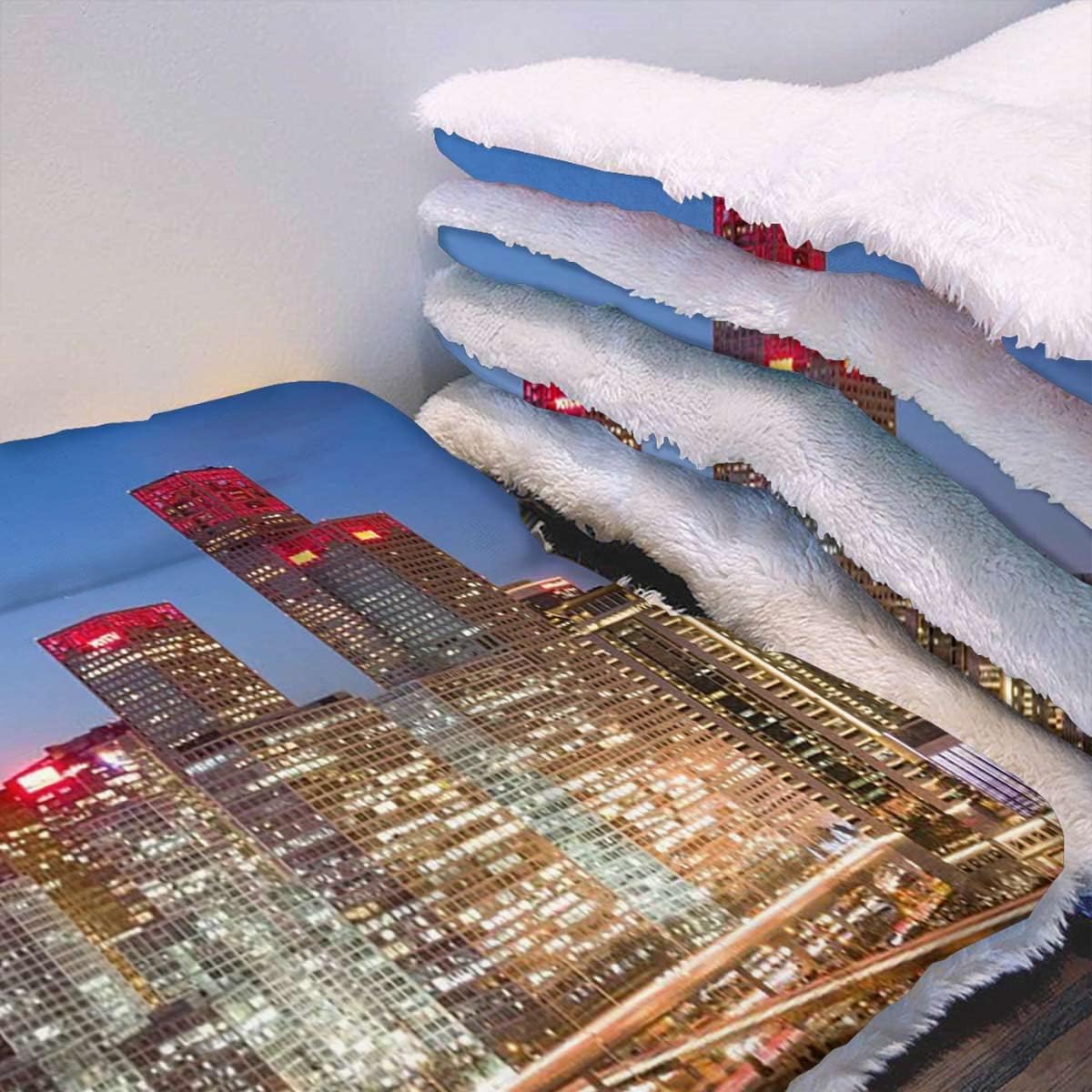 review Red Blue Pets Cat Bed Pet Blanket Thermal Dubai at Night Sky at Night Cityscape Luminous for Dog Bed Kennel Crate Car Seat Furniture Couch Sofa City 25