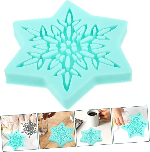 Miniatura 3 de COHEALI Molde de silicona líquida, molde de silicona circular, moldes de goma de silicona, molde de mano, posavasos redondos, moldes de resina de