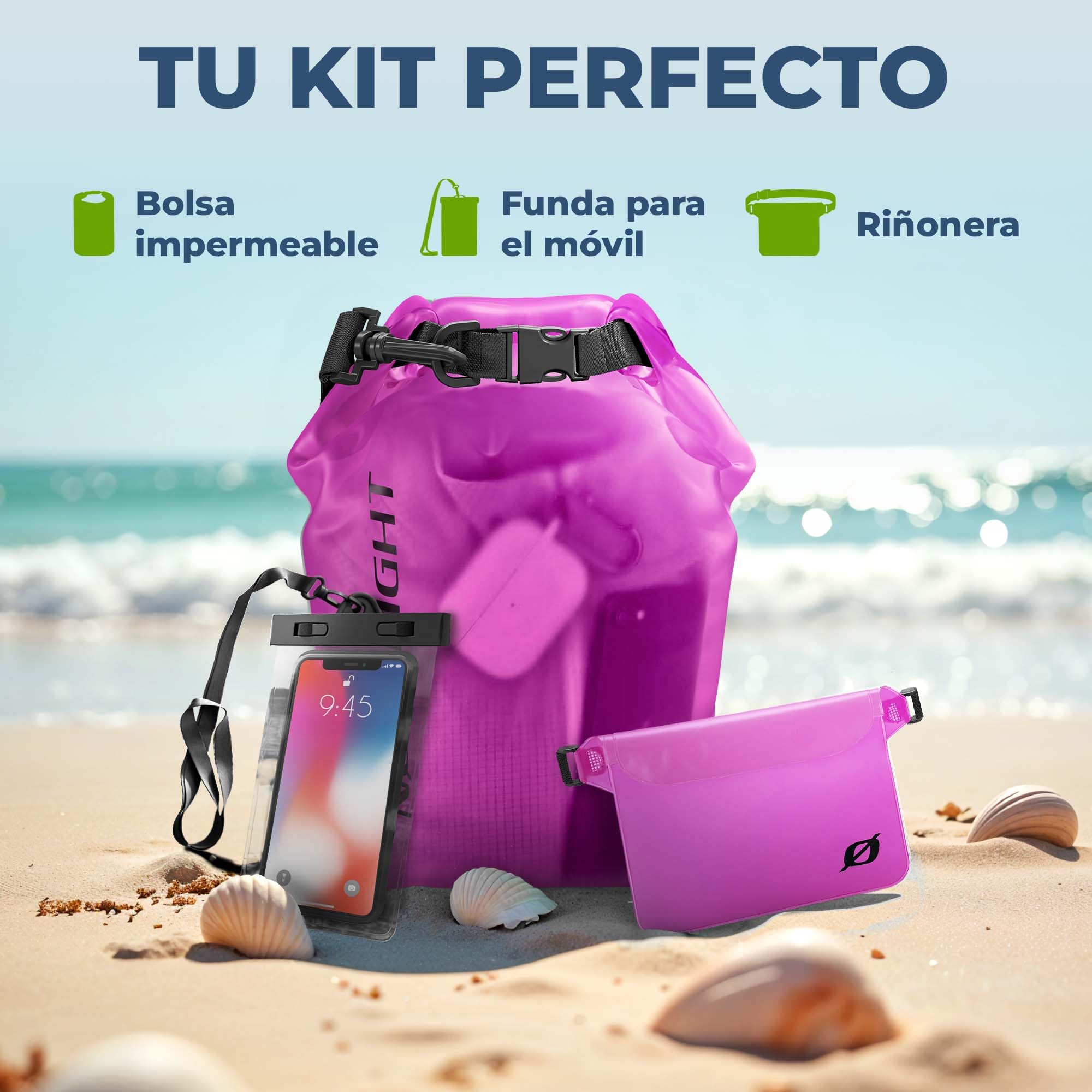 Nordlight Mochila Impermeable Roll Top 25L - Hybrid 25" | Bolsa Seca Con Compartimento Para Portátil De 15 Pulgadas, Bolsillos Exteriores E Interiores, Sistema De Transporte Acolchado — view 2