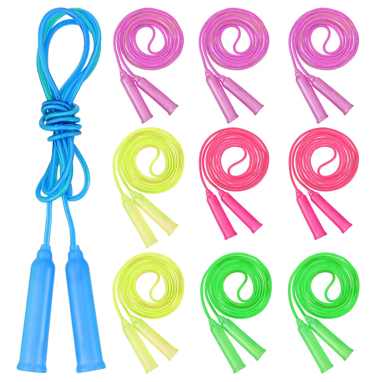 Lot De 15 Cordes à Sauter Réglables – Adultes Et Enfants, Poignées Antidérapantes, PVC Durable, Pour Fitness Cardio Et Jeux En Plein Air