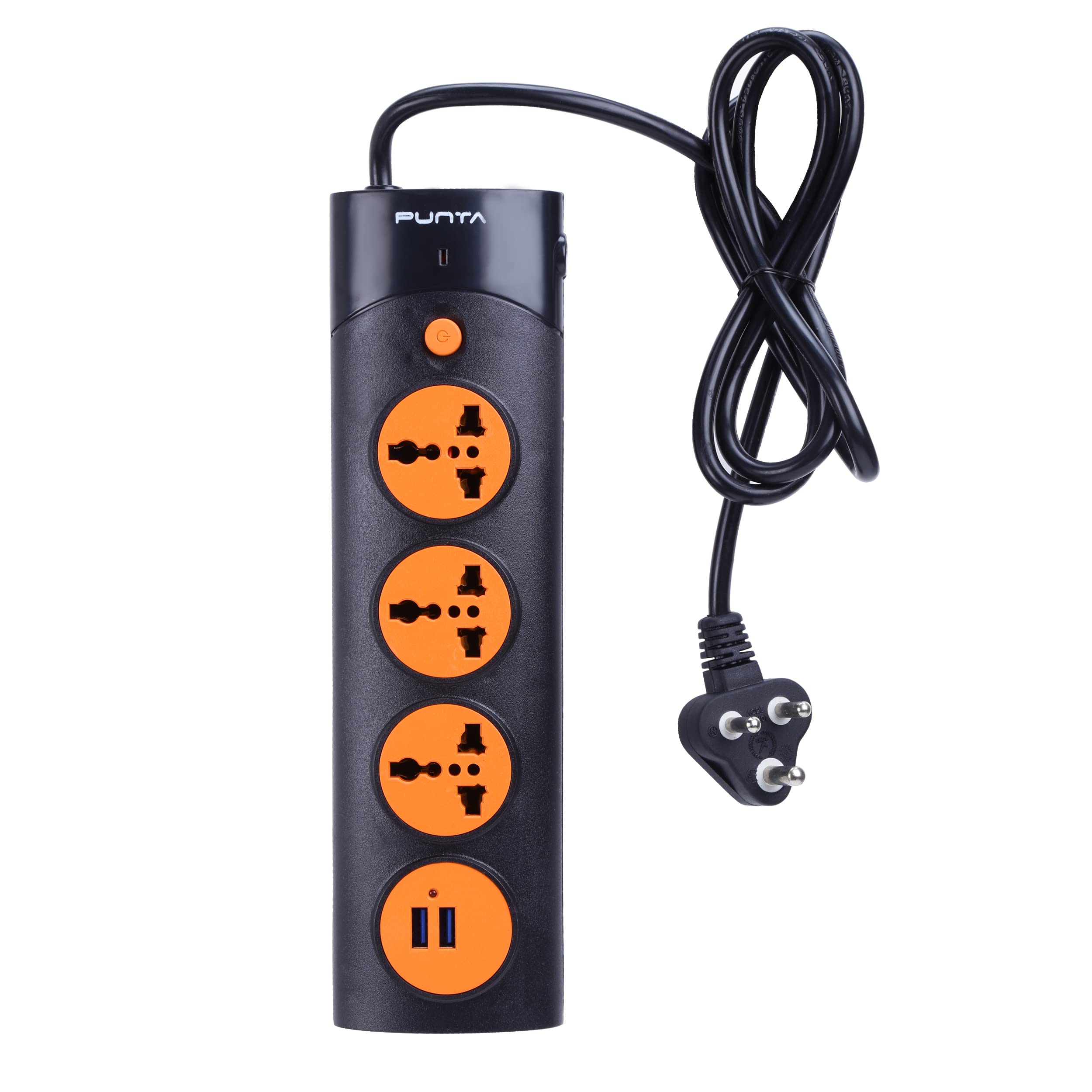 Punta Power Strip Spike Guard Pure Power 3 Sockets Plus 2 USB-image-36
