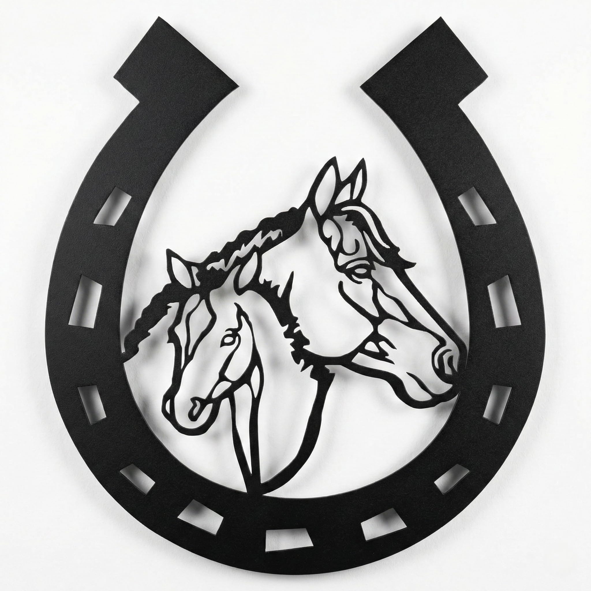 Amazon.com: DEKADRON Metal Wall Art, Metal Horse Head Horseshoe