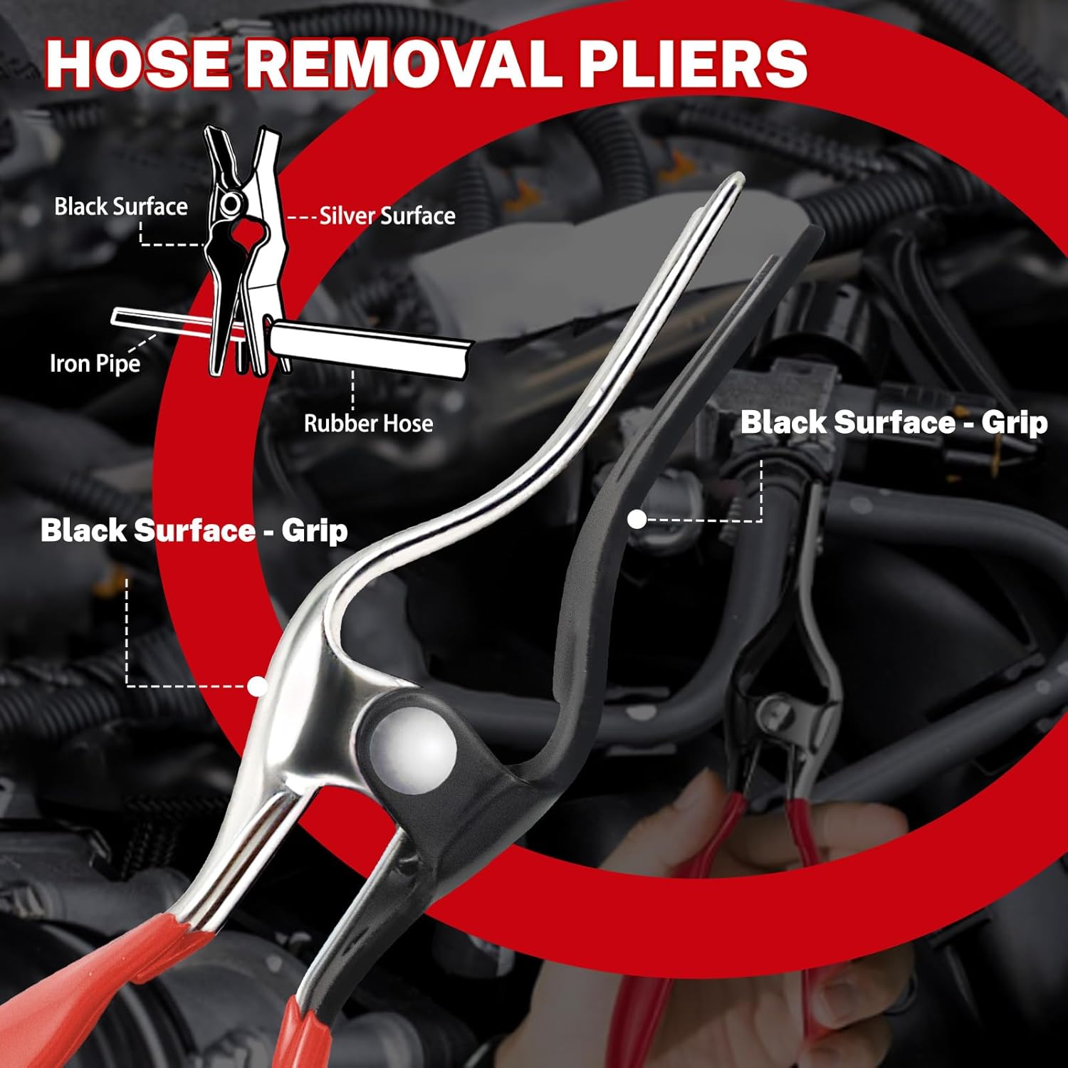 9 PCS Electrical Disconnect Pliers for Cars, High-Carbon Steel Automotive Electrical Terminal Connector Separator Removal Tool with 37960/37980 Pliers, Auto Test Pen, Terminal Pin Repair Tool