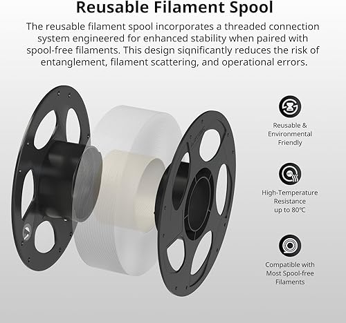 Miniatura 7 de ANYCUBIC Filamento PETG de 0.069 pulgadas, filamento de impresora 3D, precisión dimensional +- 0.001 in, dureza excepcional y duradero, impresión