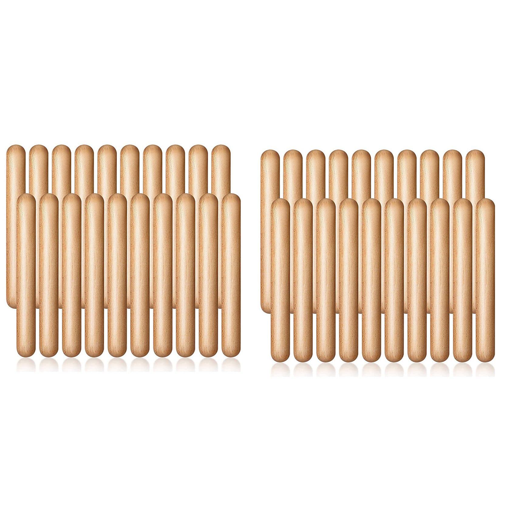 Rhythmus-Sticks für Kinder, Musikinstrument, Lummi-Sticks, klassische Holzklaven für Musikerziehung und Spielen