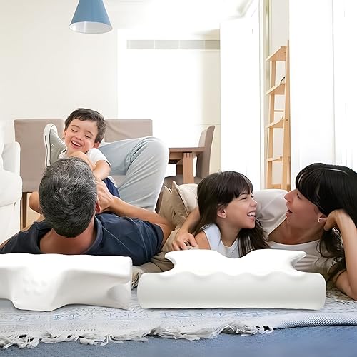 Miniatura 6 de Almohada cervical de espuma viscoelástica para cama  Almohada de apoyo para el cuello para aliviar el dolor, almohada cervical ergonómica para