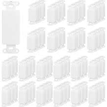 ChoasssCo Wall Plate Decorator Keystone Insert Blank 0 Port, White 50 Pack