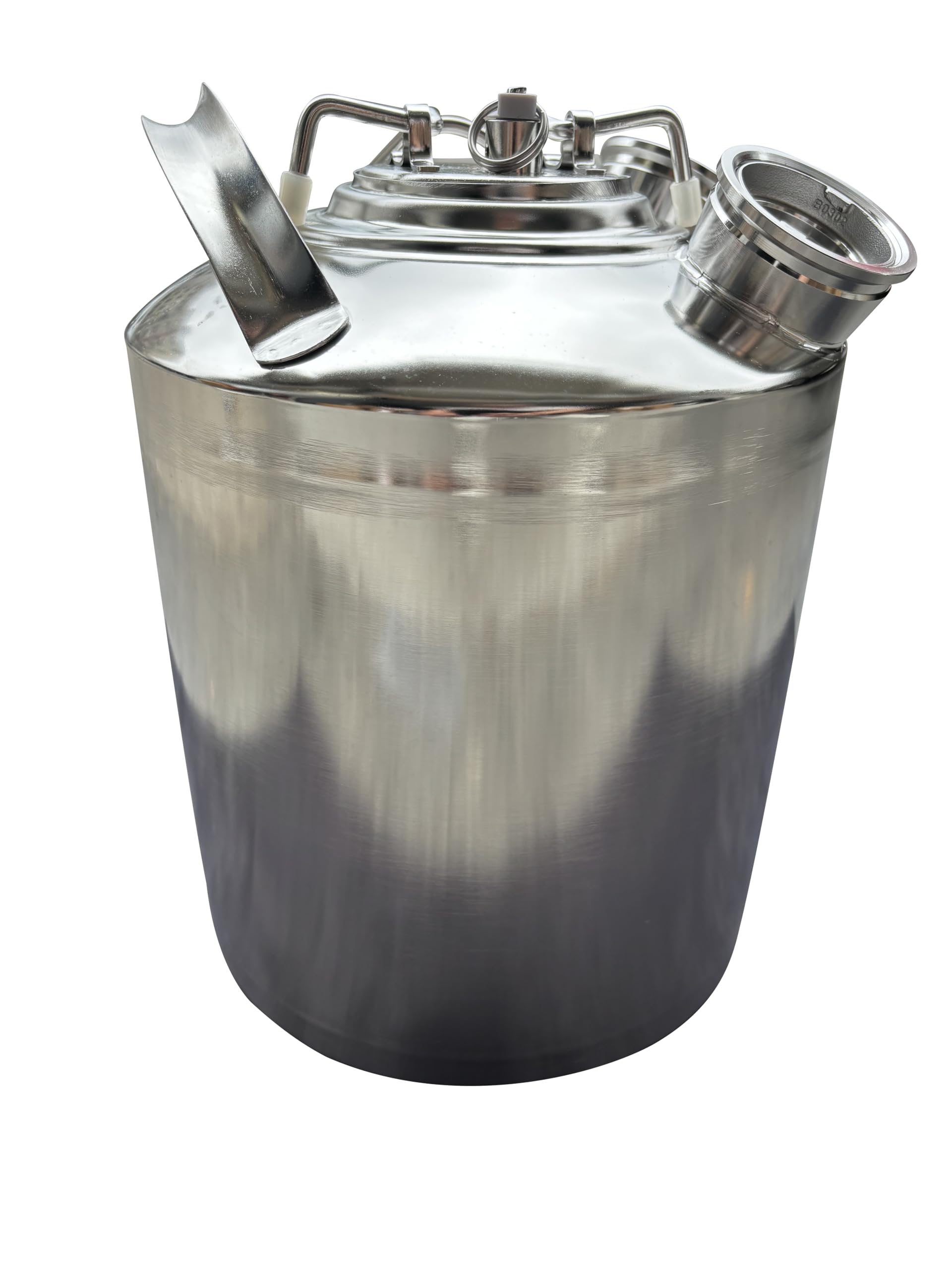 Barril de limpieza de línea de cerveza de 2.5 galones, kit de limpieza de línea de cerveza con acoplador 2 D hecho de acero inoxidable, limpiador de líneas de cerveza utilizado para