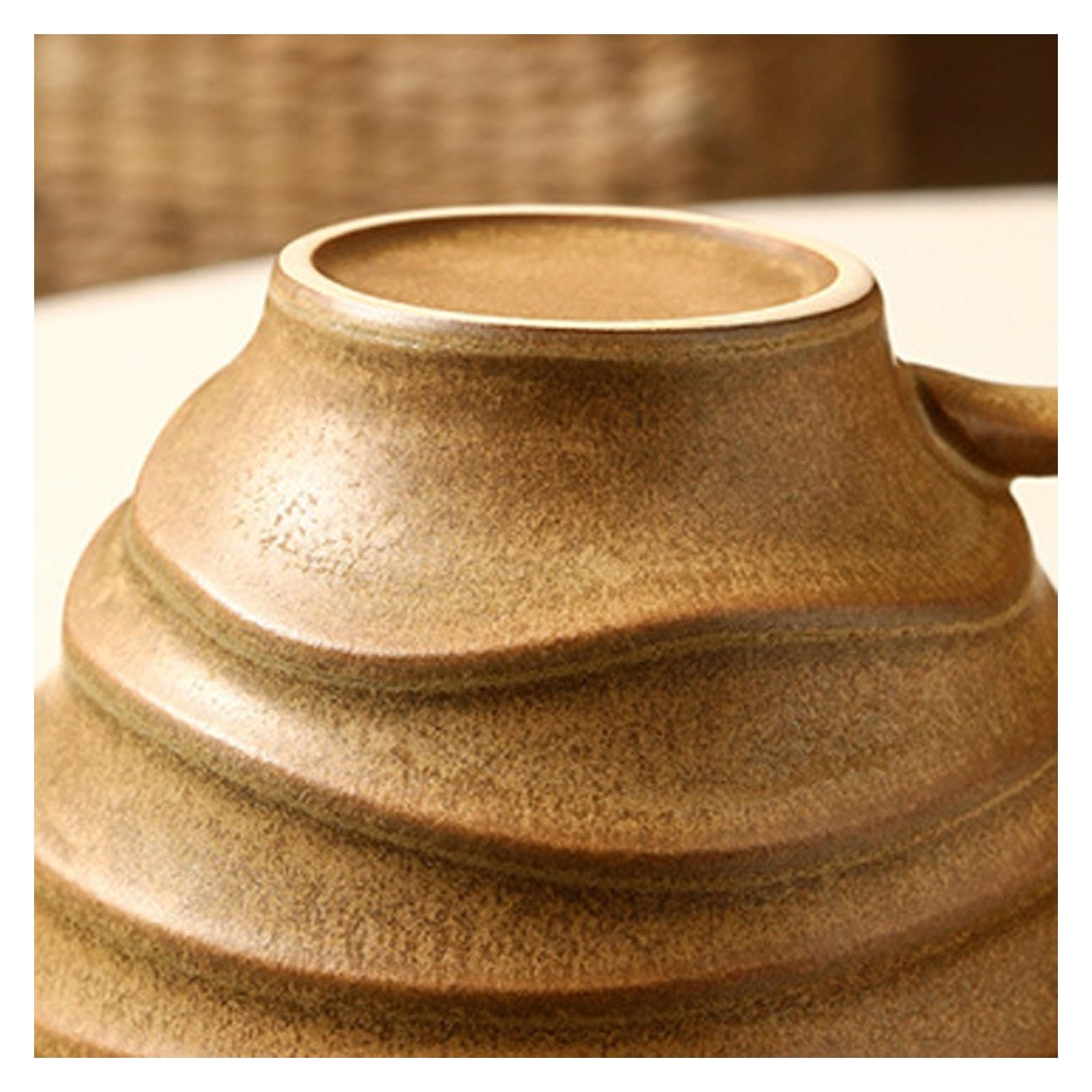 Ceramiczny zestaw filiżanek do kawy, kreatywny kubek 300 ml z talerzem, idealny do popołudniowej herbaty, śniadania i codziennego użytku, idealny do domu i biura