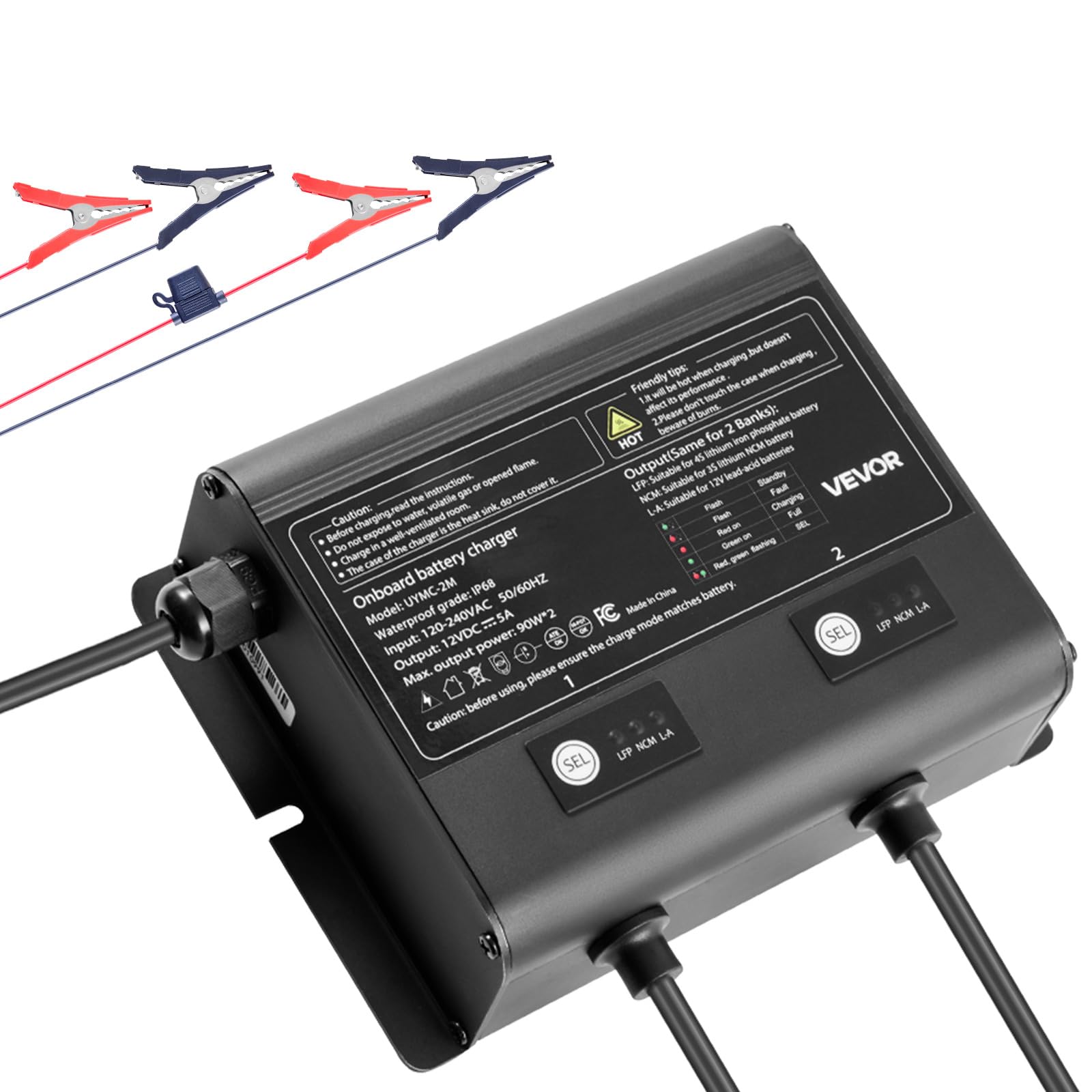 VEVOR 2 Bank Marine Charger