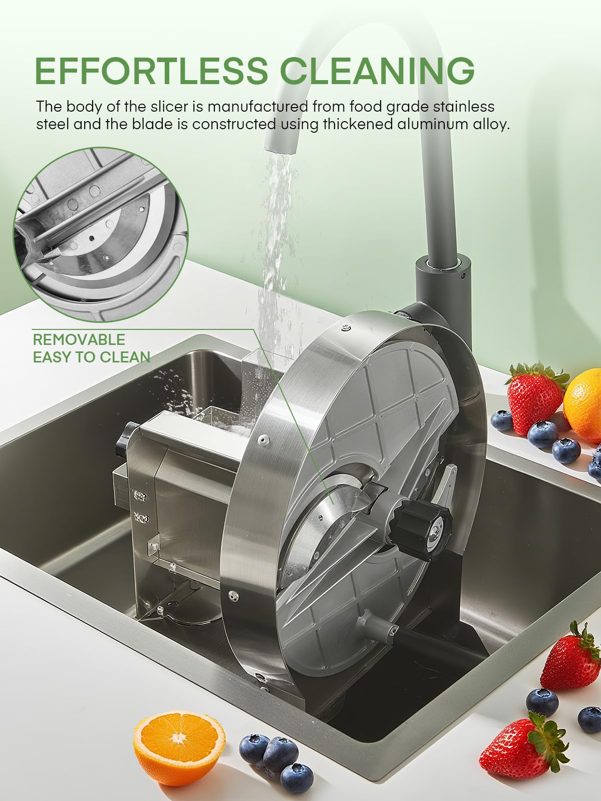 Cortadora Profesional De Verduras De Acero Inoxidable, Grosor Ajustable 0-13 Mm, Cortador De Tomates, Cebollas, Patatas Y Frutas, Tolva Grande con 6 Ventosas