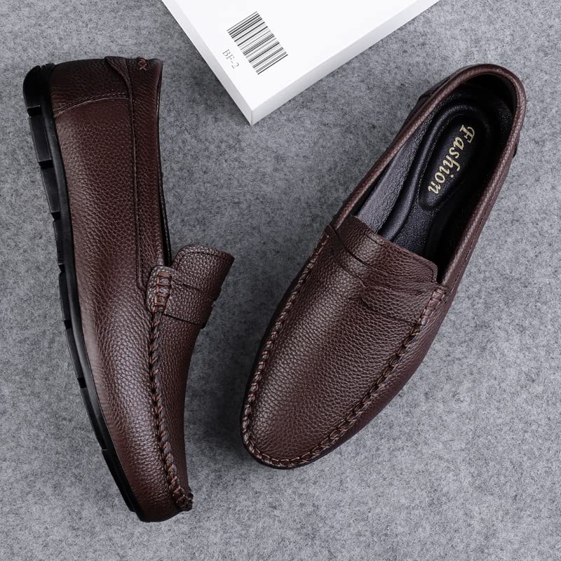 Pebbled Cowhide Loafers-Shoes2