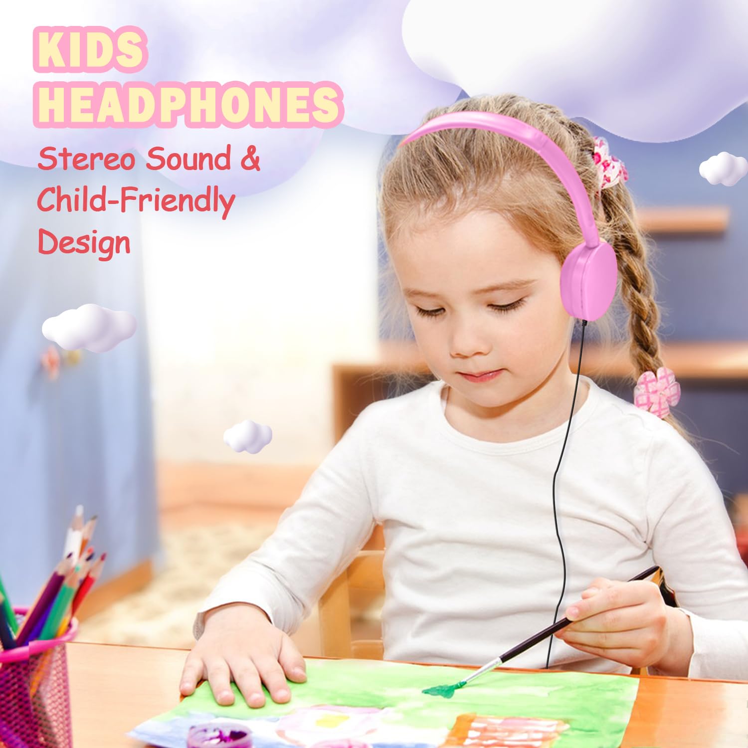 Lot de 30 écouteurs filaires durables pour salle de classe, école, bibliothèque, pour enfants, étudiants, garçons, filles, adultes, son HD, prise jack 3,5 mm (10 couleurs)