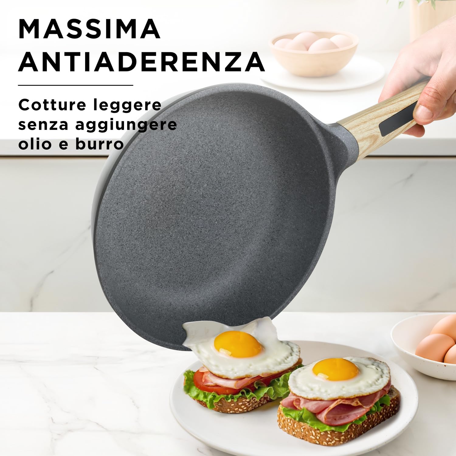 KASANOVA batteria di pentole Evolution antiaderenti 15 pezzi - pentole per induzione e ogni piano cottura