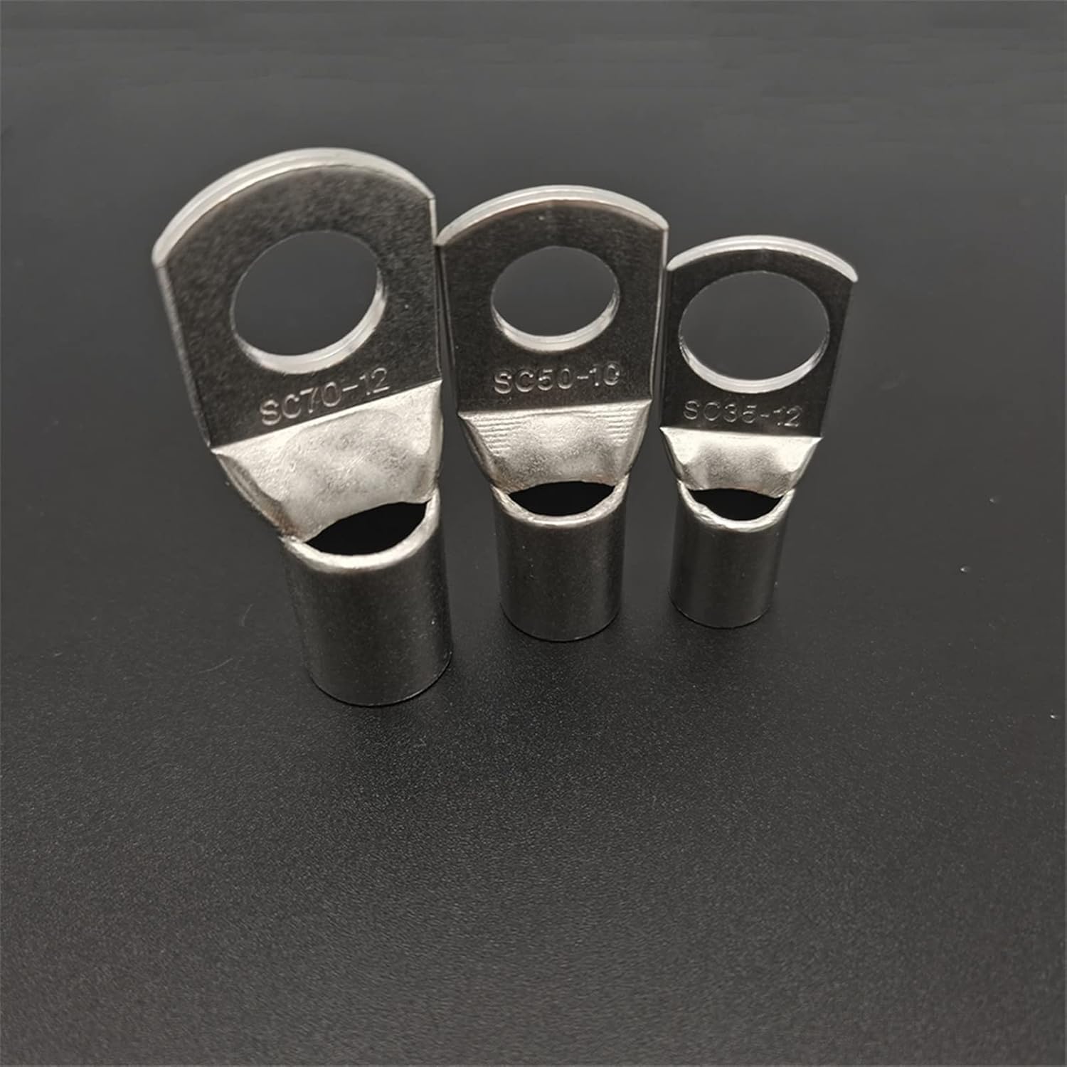 Ring Terminals, Ring Terminals Tinned Copper Lugs Crimp Terminal Wire Welding Cable Connector 20PCS(SC35-12)