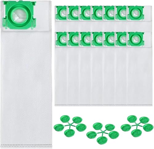 Paquete de 15 bolsas de filtro de tela 5093AM para Sebo CGX Series, 300350 mecánica, aspiradora vertical 370 Comfort y sensor Windsor S12 S15 XP12
